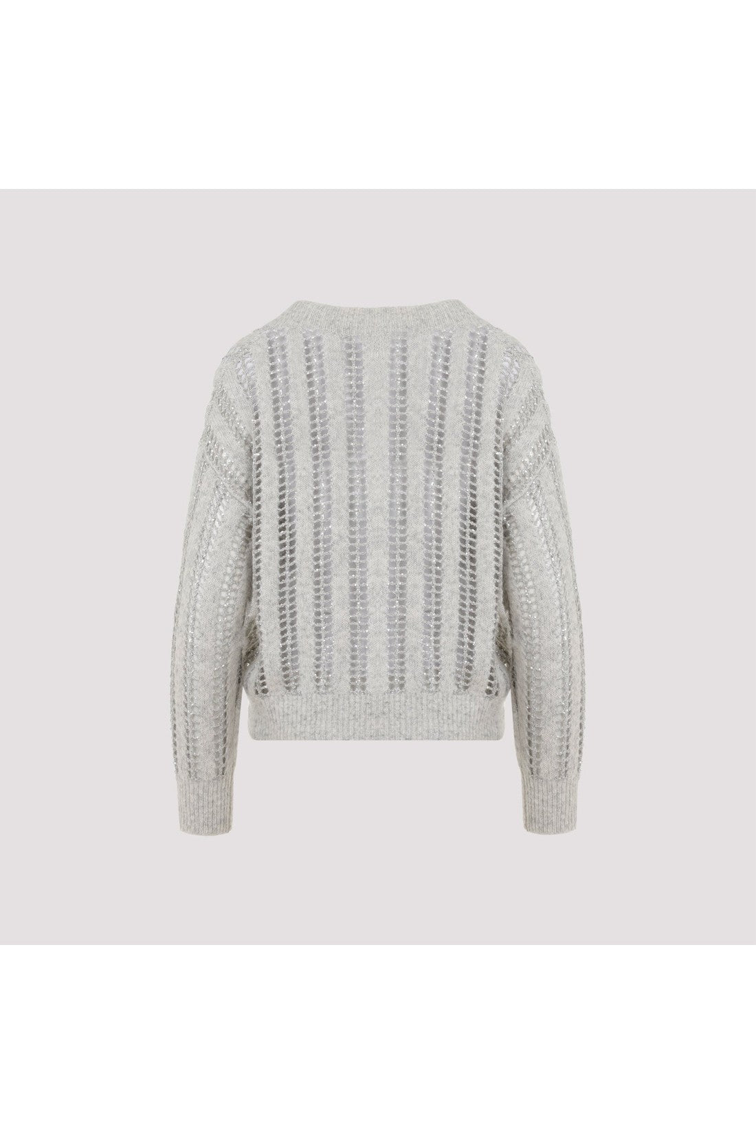 BRUNELLO CUCINELLI-OUTLET-SALE-Sweater Grau-ARCHIVIST