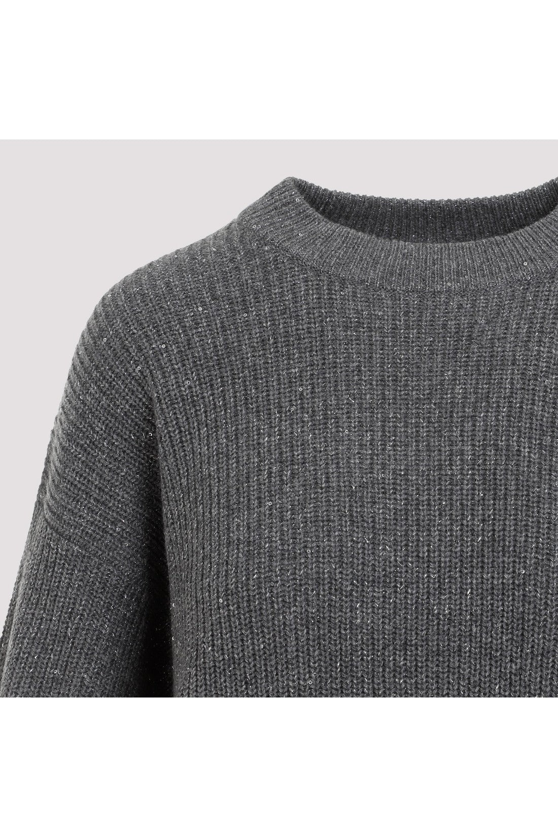 BRUNELLO CUCINELLI-OUTLET-SALE-Sweater Grau-ARCHIVIST