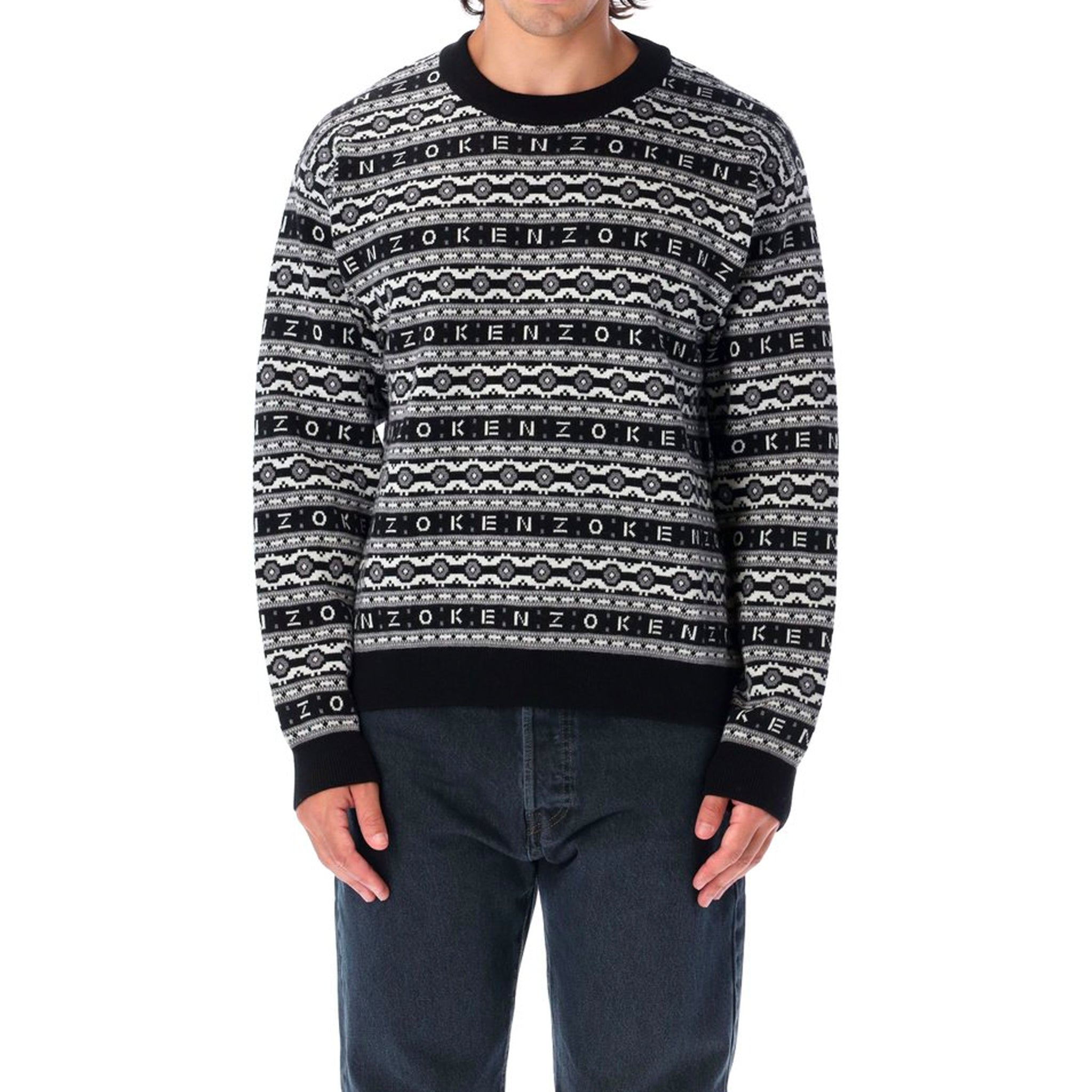 KENZO-OUTLET-SALE-Sweater SCHWARZ-ARCHIVIST