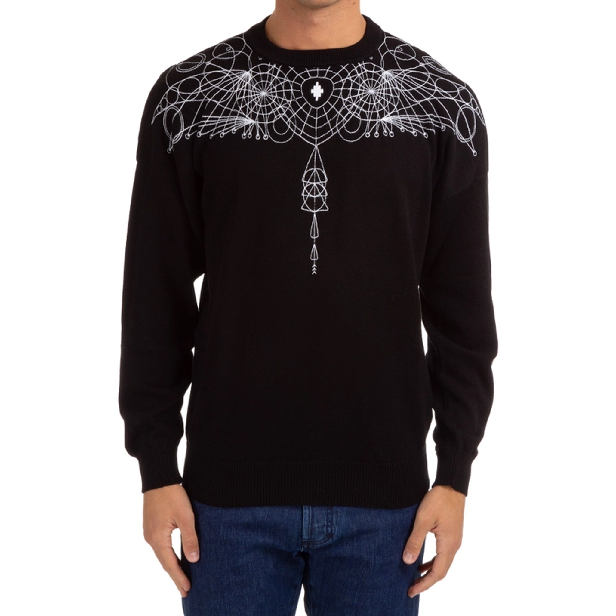 MARCELO BURLON COUNTY OF MILAN-OUTLET-SALE-Sweater SCHWARZ-ARCHIVIST