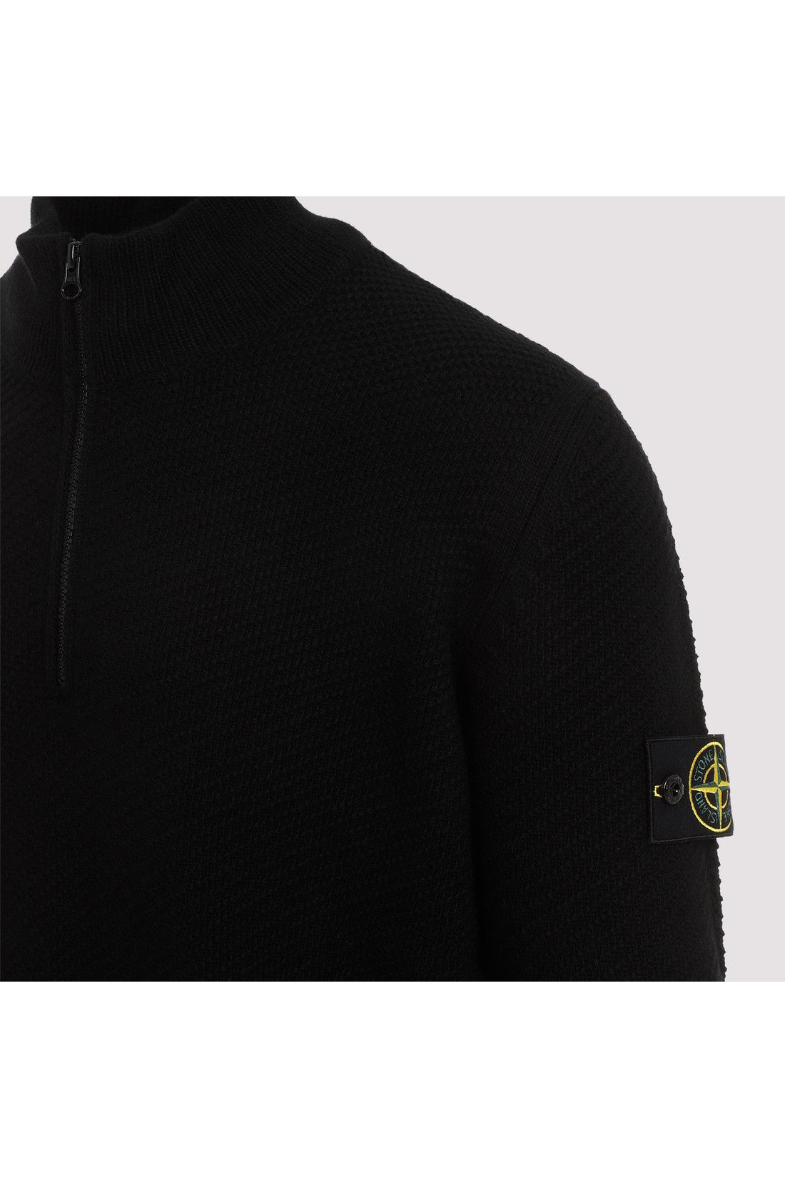 STONE ISLAND-OUTLET-SALE-Sweater SCHWARZ-ARCHIVIST