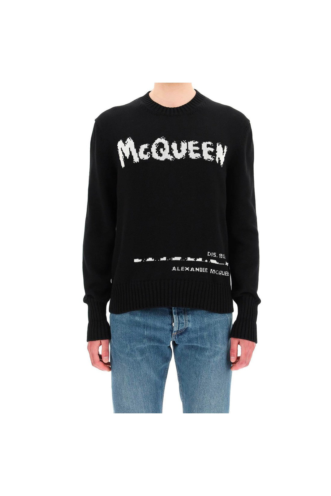 ALEXANDER MCQUEEN-OUTLET-SALE-Sweater Schwarz-ARCHIVIST