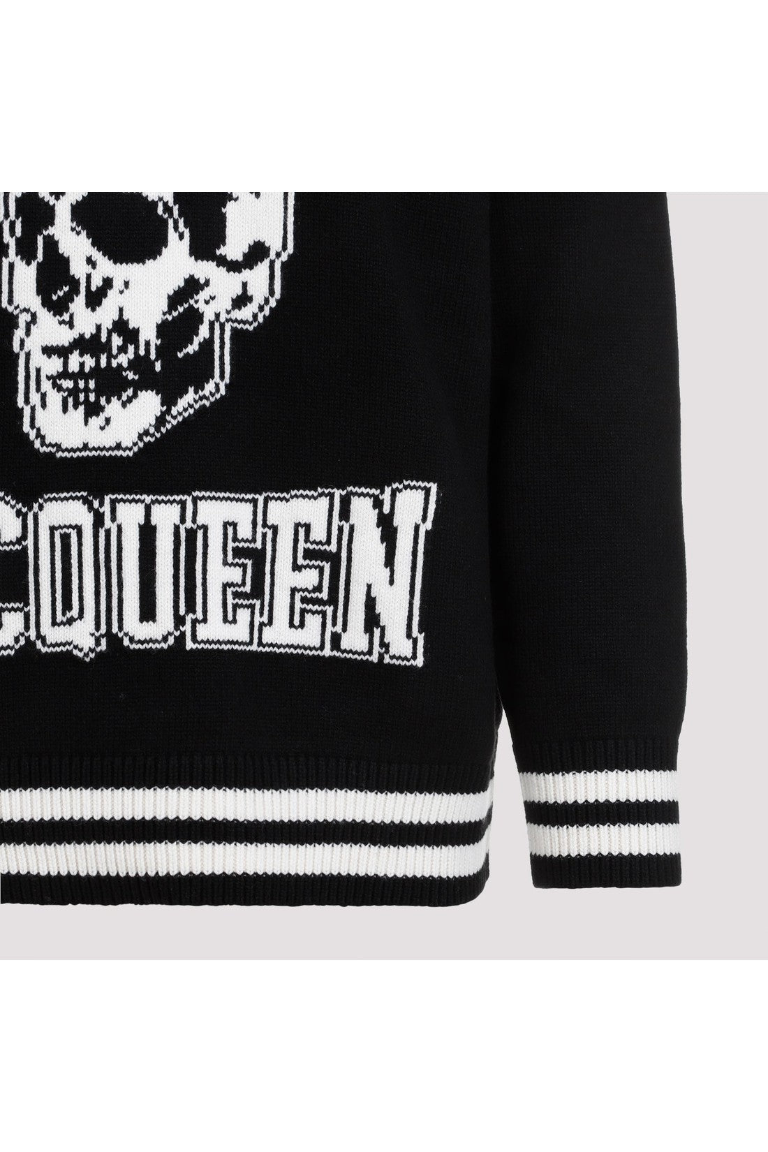 ALEXANDER MCQUEEN-OUTLET-SALE-Sweater Schwarz-ARCHIVIST