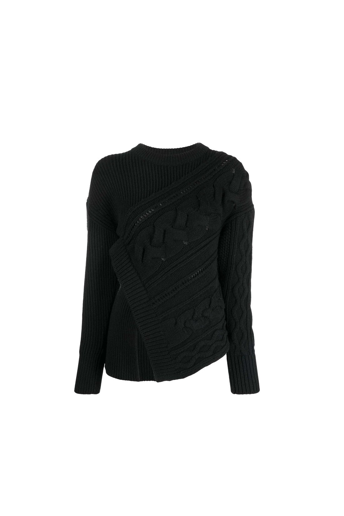 ALEXANDER MCQUEEN-OUTLET-SALE-Sweater Schwarz-ARCHIVIST