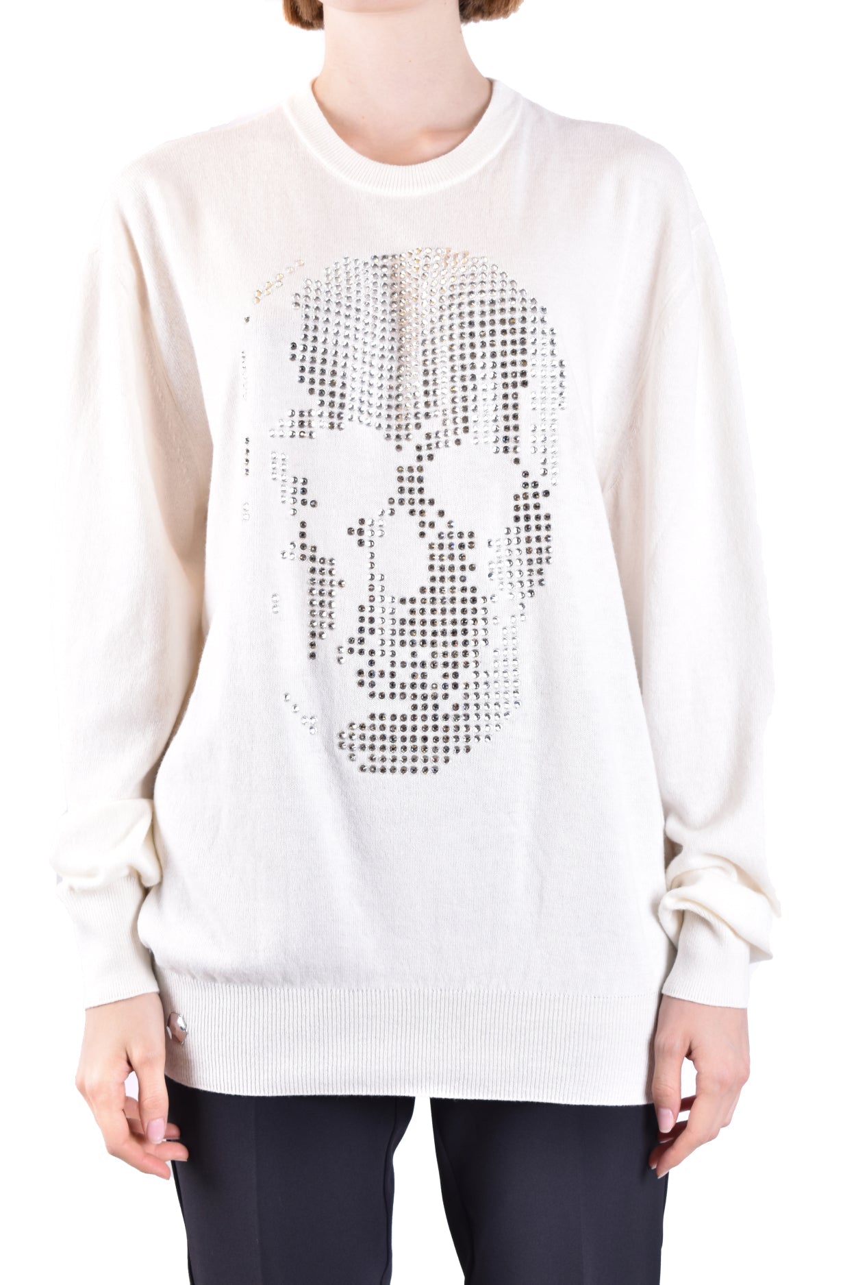 PHILIPP PLEIN-OUTLET-SALE-Sweater WEISS-ARCHIVIST