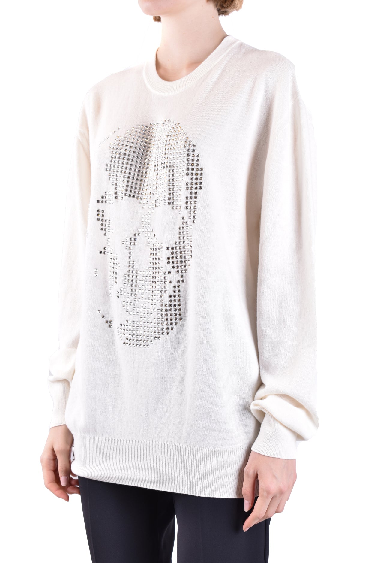 PHILIPP PLEIN-OUTLET-SALE-Sweater WEISS-ARCHIVIST