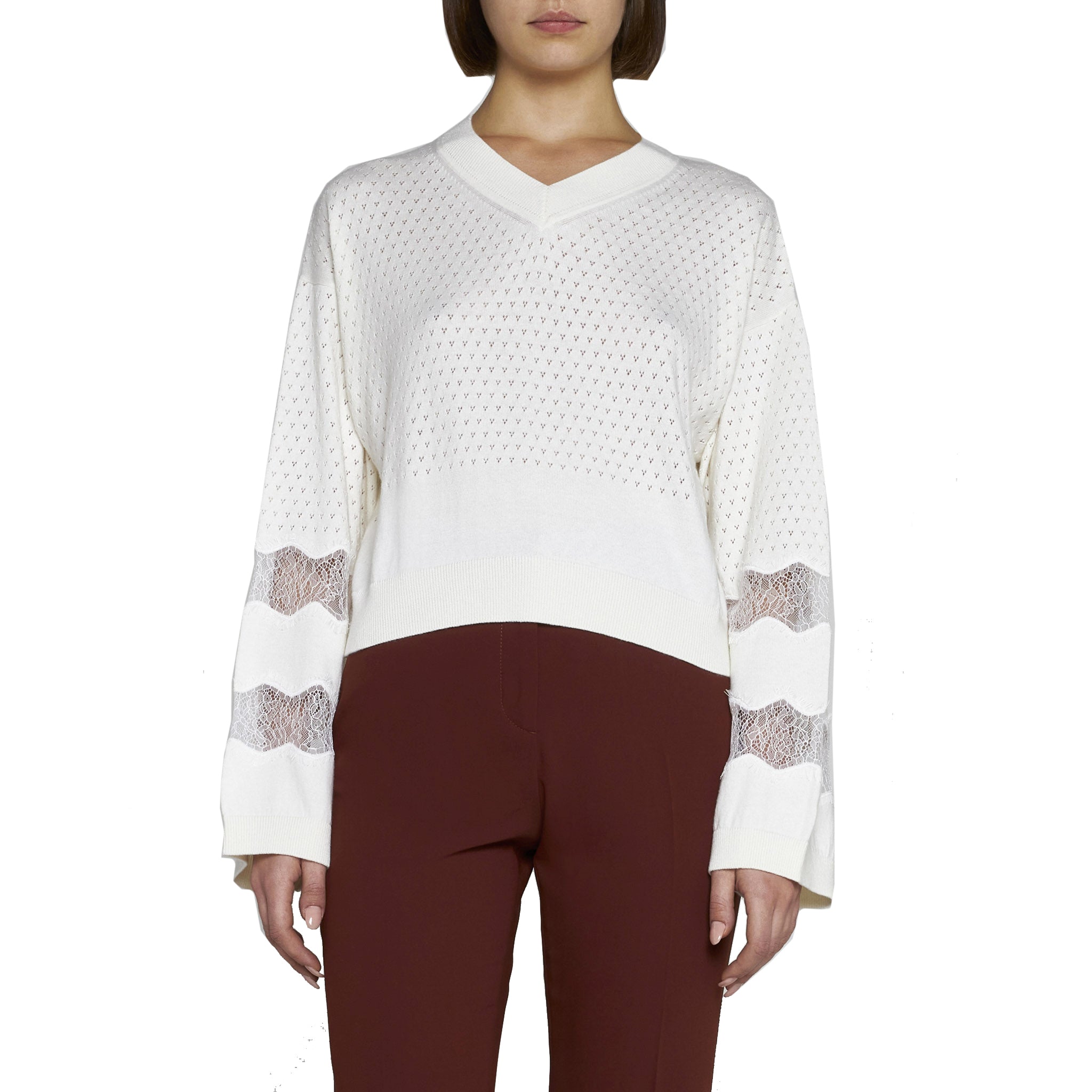 SEE BY CHLOE-OUTLET-SALE-Sweater WEISS-ARCHIVIST