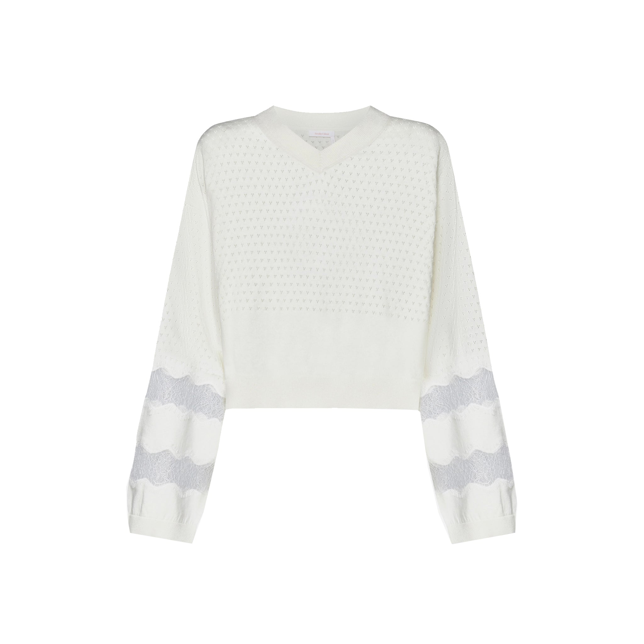 SEE BY CHLOE-OUTLET-SALE-Sweater WEISS-ARCHIVIST