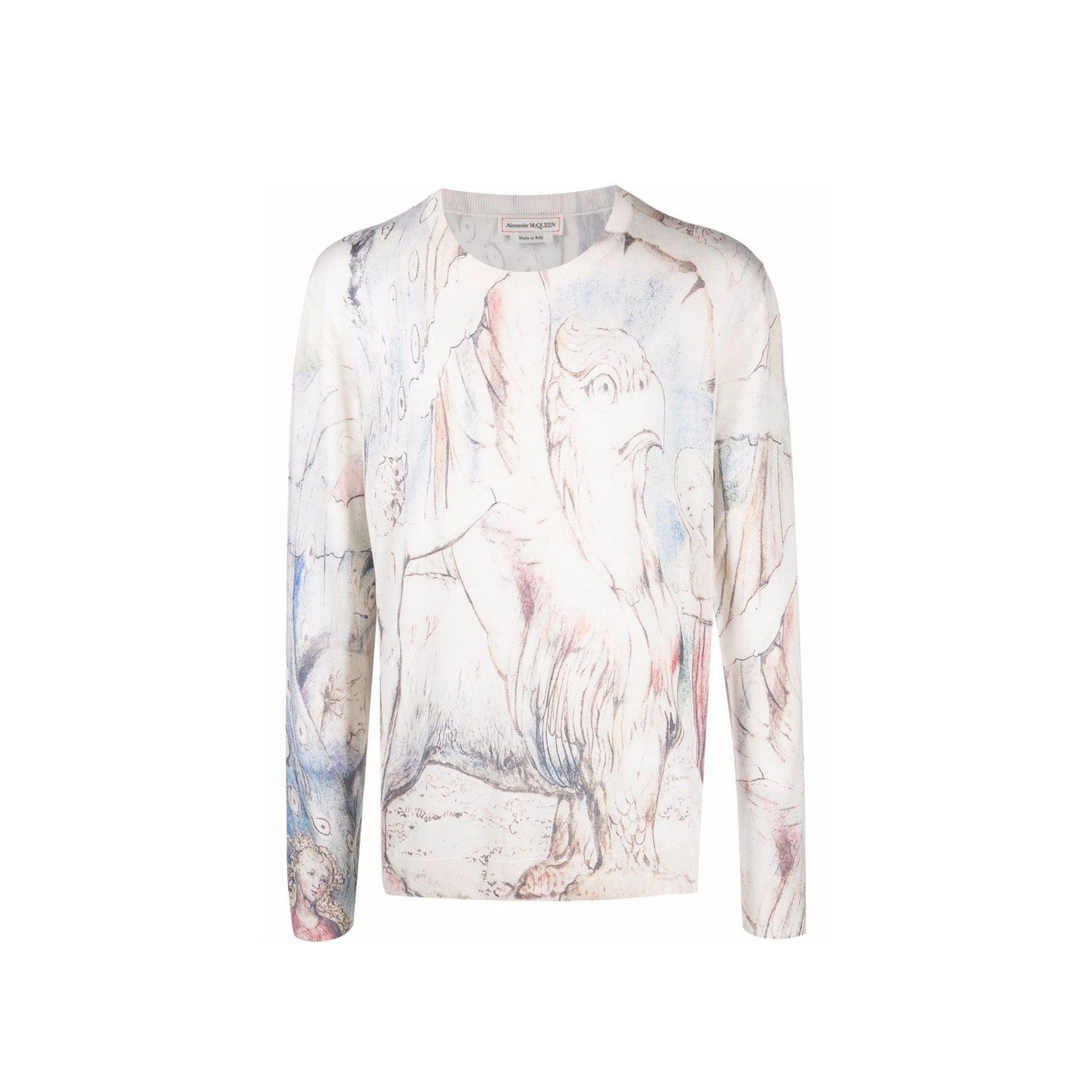 ALEXANDER MCQUEEN-OUTLET-SALE-Sweater Weiss-ARCHIVIST