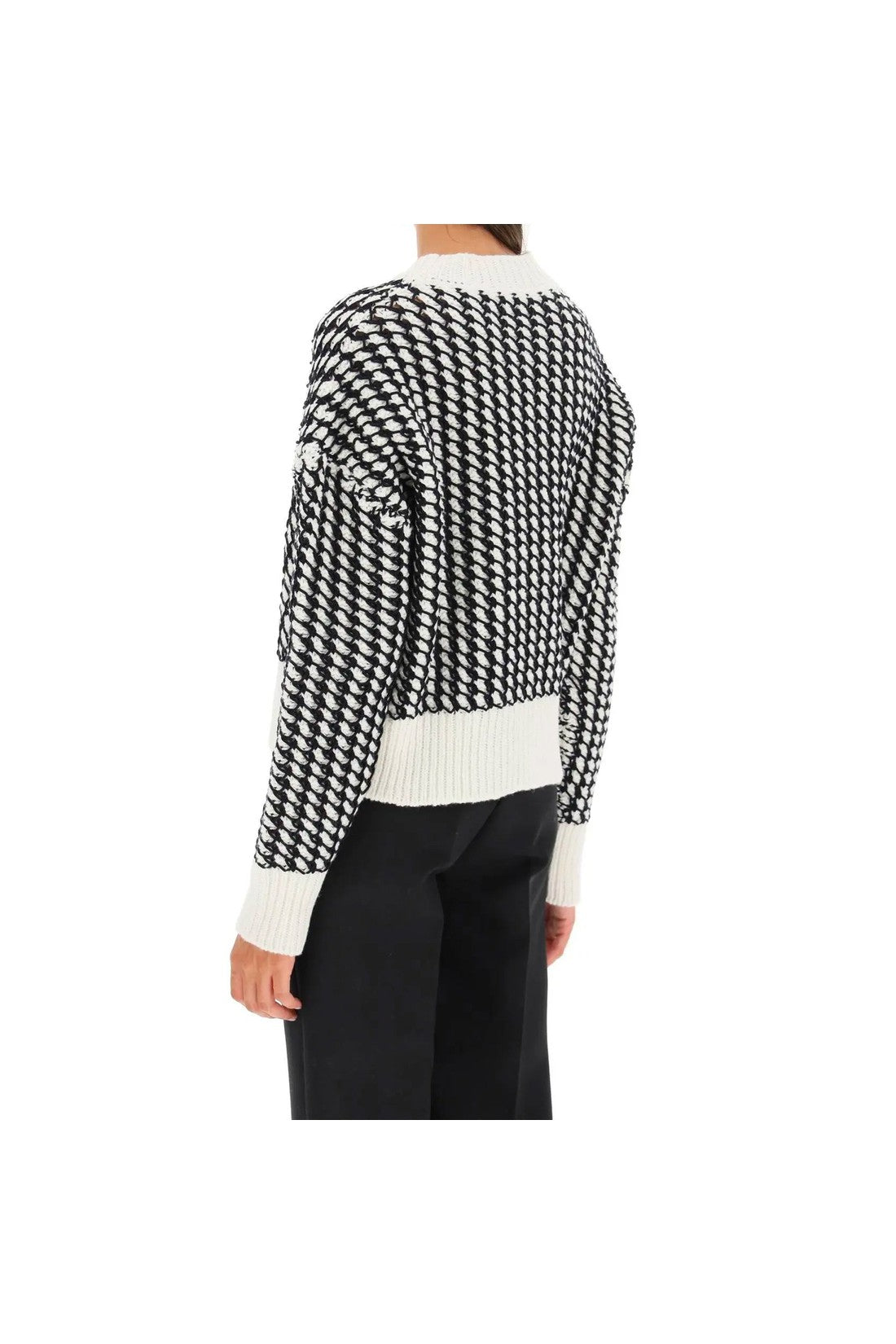 BOTTEGA VENETA-OUTLET-SALE-Sweater Weiss-ARCHIVIST