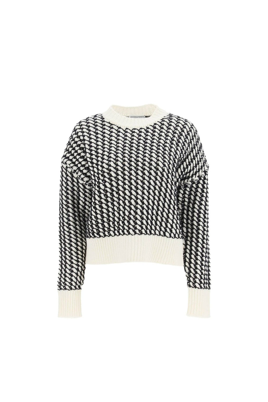 BOTTEGA VENETA-OUTLET-SALE-Sweater Weiss-ARCHIVIST