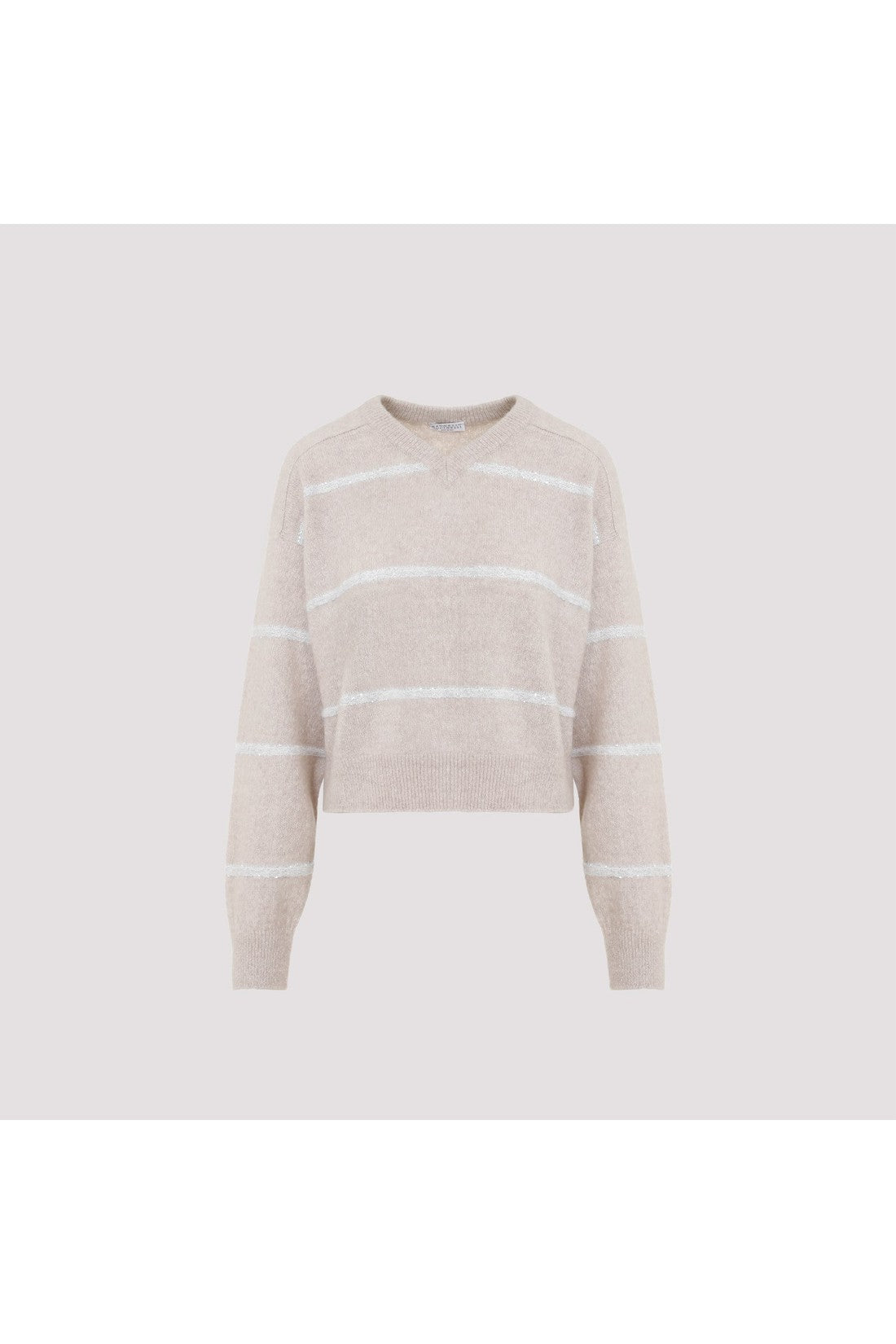 BRUNELLO CUCINELLI-OUTLET-SALE-Sweater Weiss-ARCHIVIST