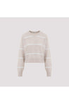 BRUNELLO CUCINELLI-OUTLET-SALE-Sweater Weiss-ARCHIVIST