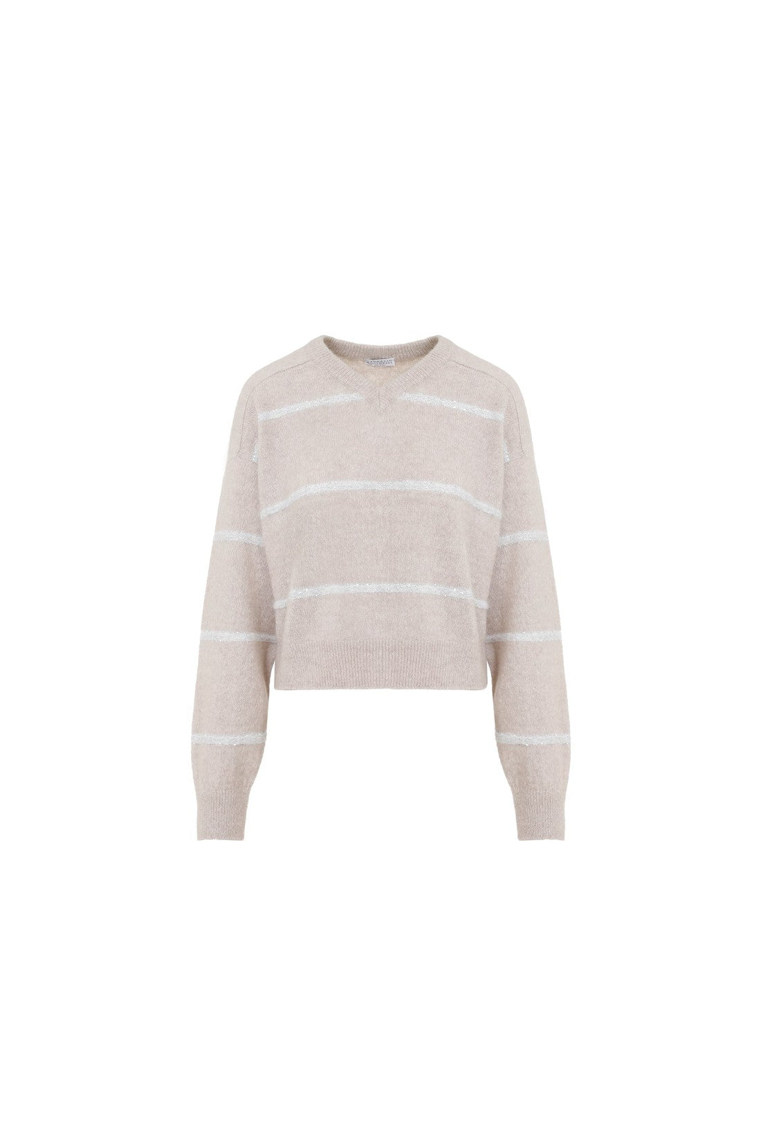 BRUNELLO CUCINELLI-OUTLET-SALE-Sweater Weiss-ARCHIVIST