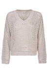 BRUNELLO CUCINELLI-OUTLET-SALE-Sweater Weiss-ARCHIVIST