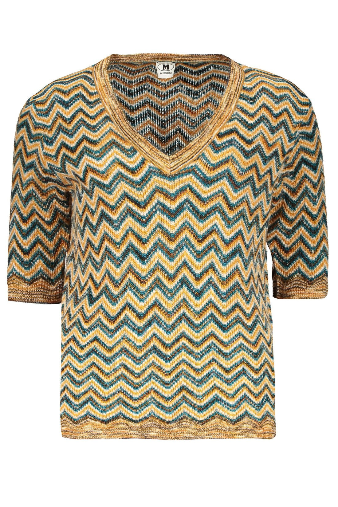 M Missoni-OUTLET-SALE-Sweater with V-neck-ARCHIVIST