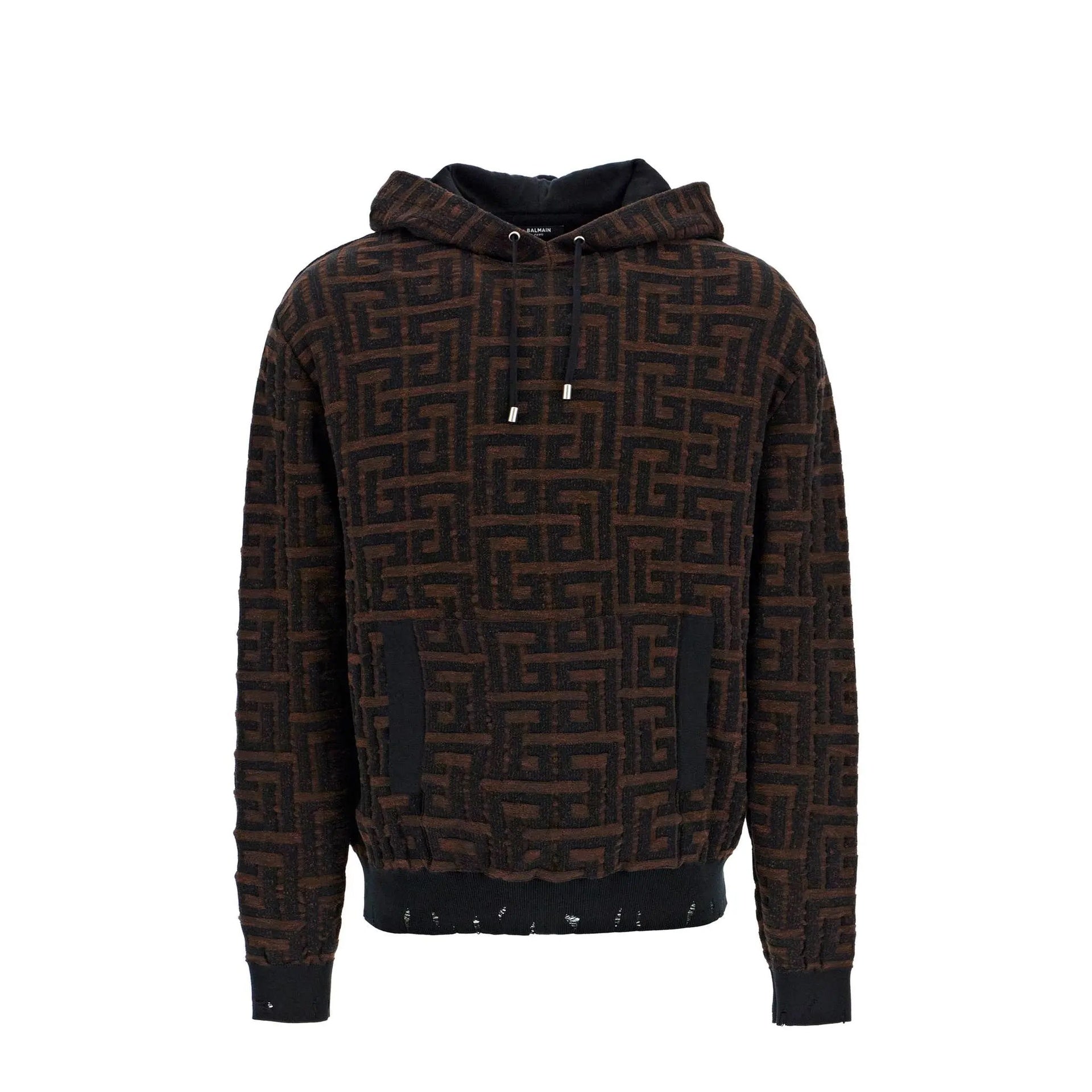 BALMAIN-OUTLET-SALE-Sweatshirt Braun-ARCHIVIST