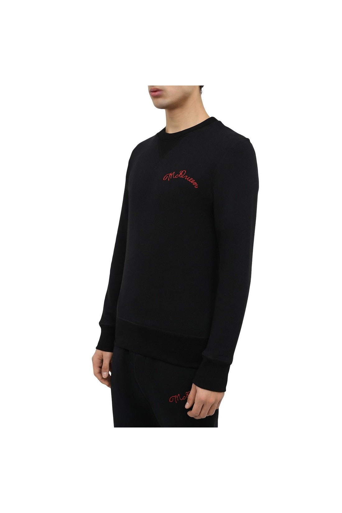 Alexander McQueen-OUTLET-SALE-Sweatshirt Schwarz-ARCHIVIST