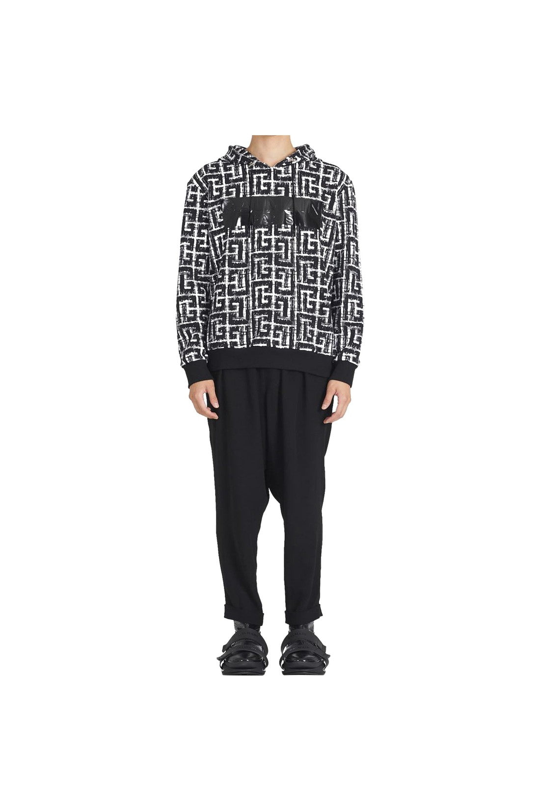 BALMAIN-OUTLET-SALE-Sweatshirt Schwarz-ARCHIVIST