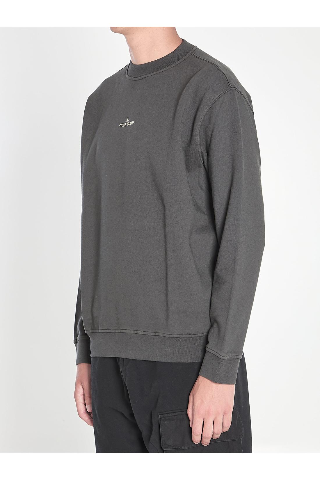 Stone Island-OUTLET-SALE-Sweatshirt with Industrial Flow print-ARCHIVIST
