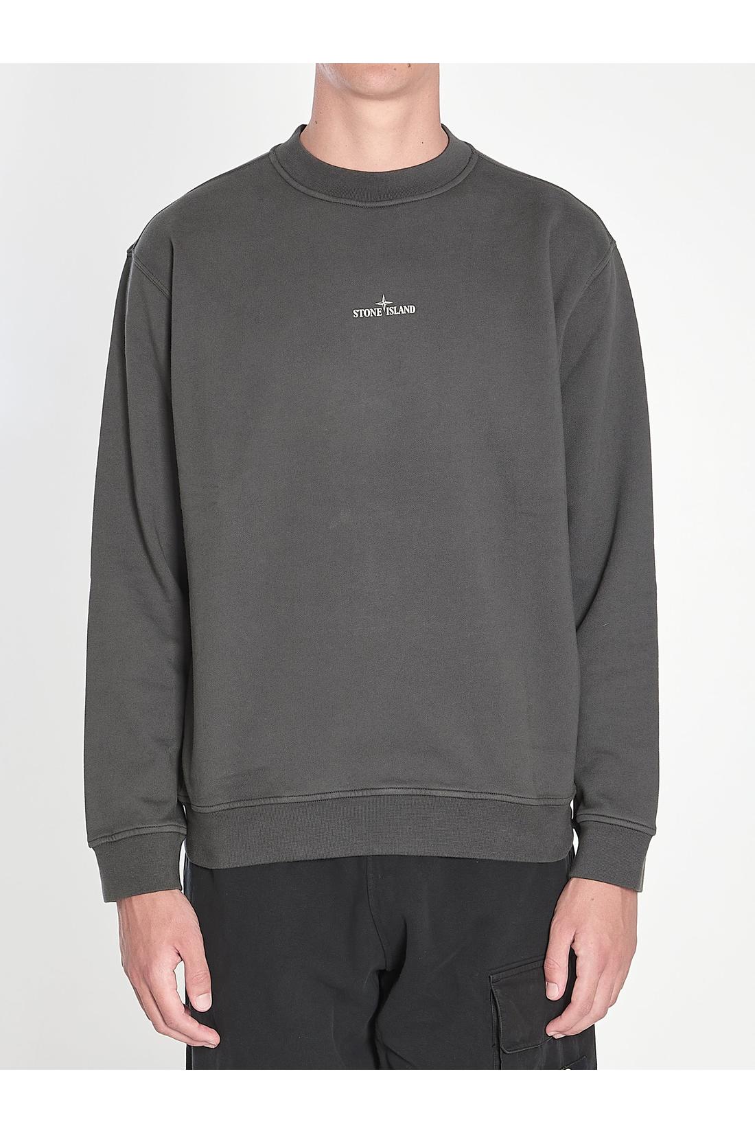 Stone Island-OUTLET-SALE-Sweatshirt with Industrial Flow print-ARCHIVIST