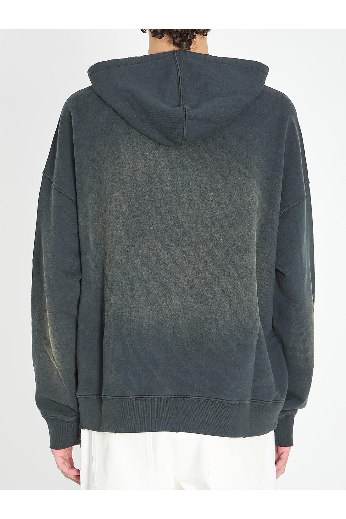 Golden Goose-OUTLET-SALE-Sweatshirt with bleached effect-ARCHIVIST