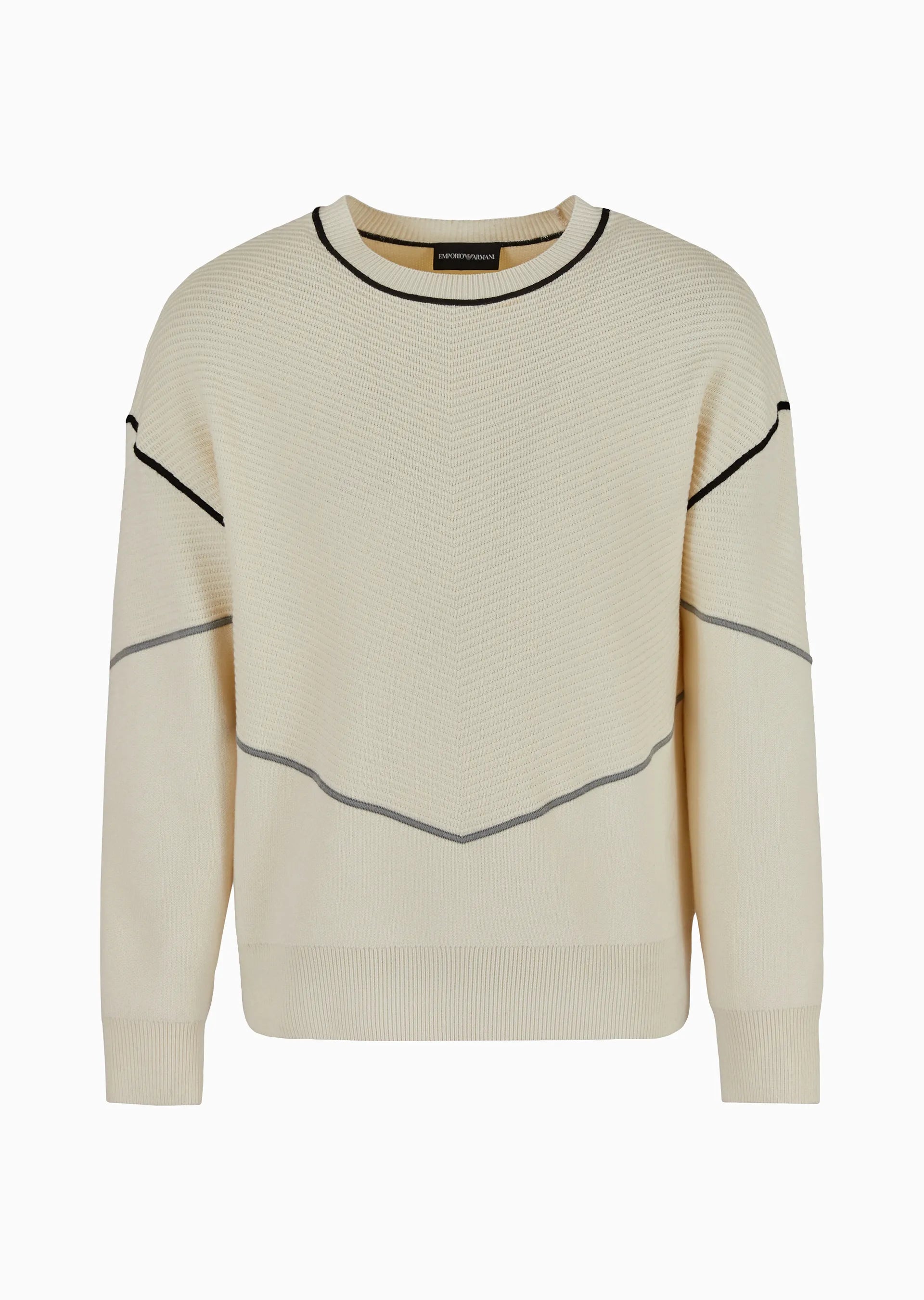 EMPORIO ARMANI-OUTLET-SALE-Sweatshirts BEIGE-ARCHIVIST