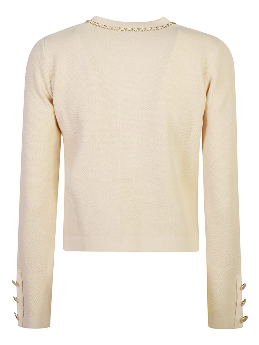 Elisabetta Franchi-OUTLET-SALE-Sweatshirts BEIGE-ARCHIVIST