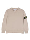 STONE ISLAND KIDS-OUTLET-SALE-Sweatshirts BEIGE-ARCHIVIST