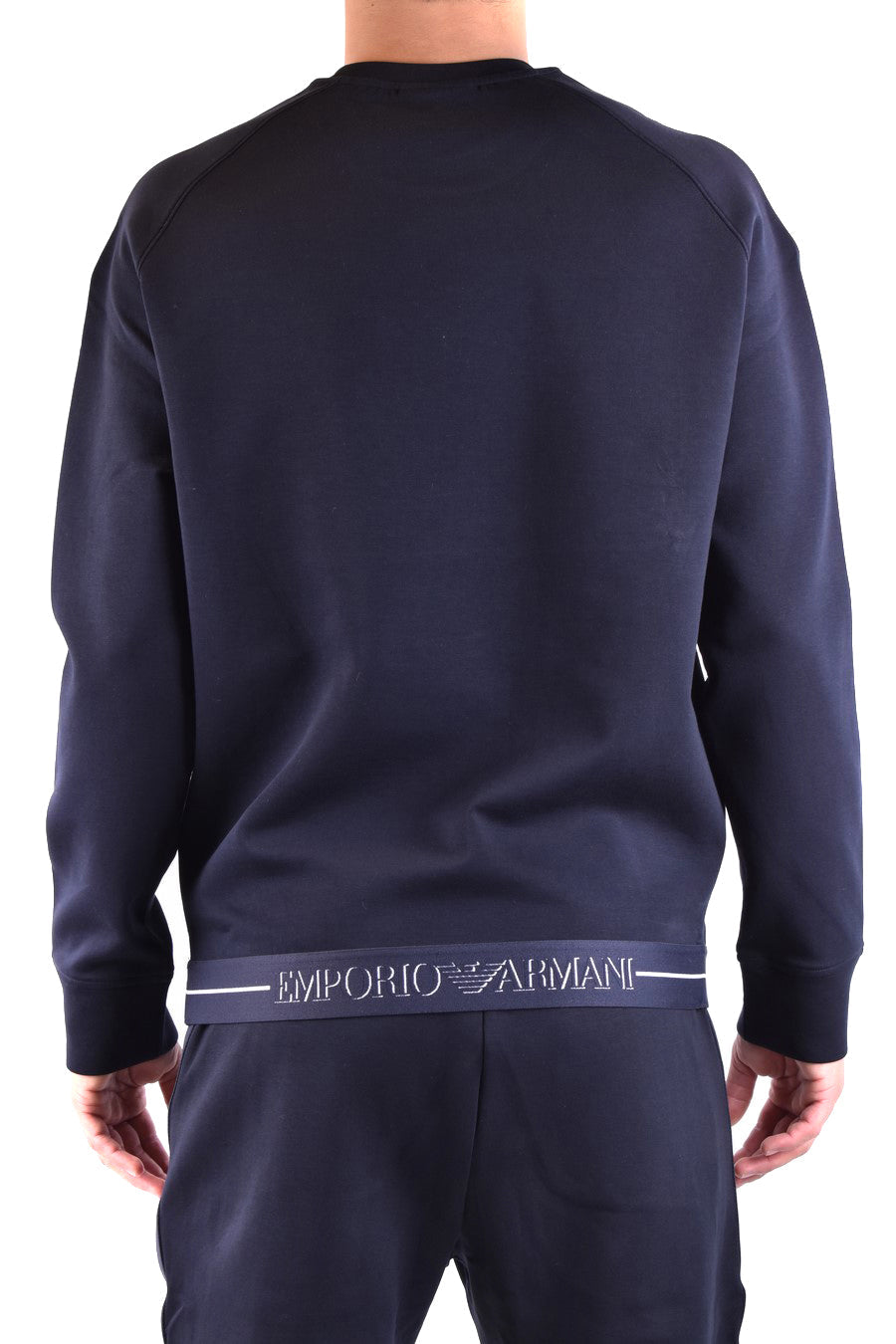 EMPORIO ARMANI-OUTLET-SALE-Sweatshirts BLAU-ARCHIVIST