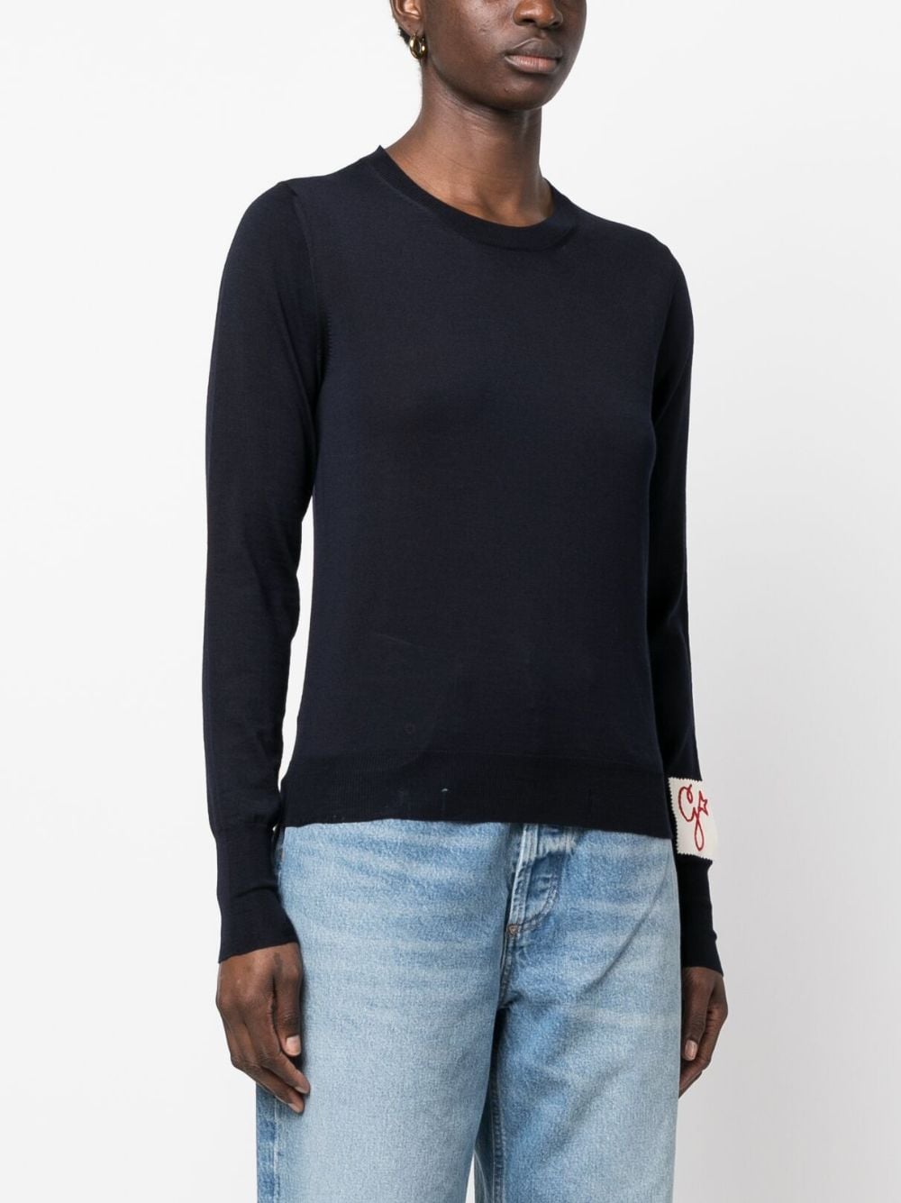 GOLDEN GOOSE-OUTLET-SALE-Sweatshirts BLAU-ARCHIVIST