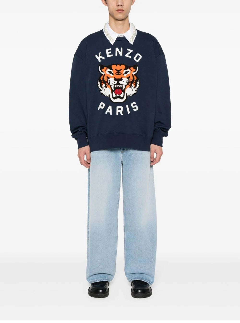 KENZO-OUTLET-SALE-Sweatshirts BLAU-ARCHIVIST