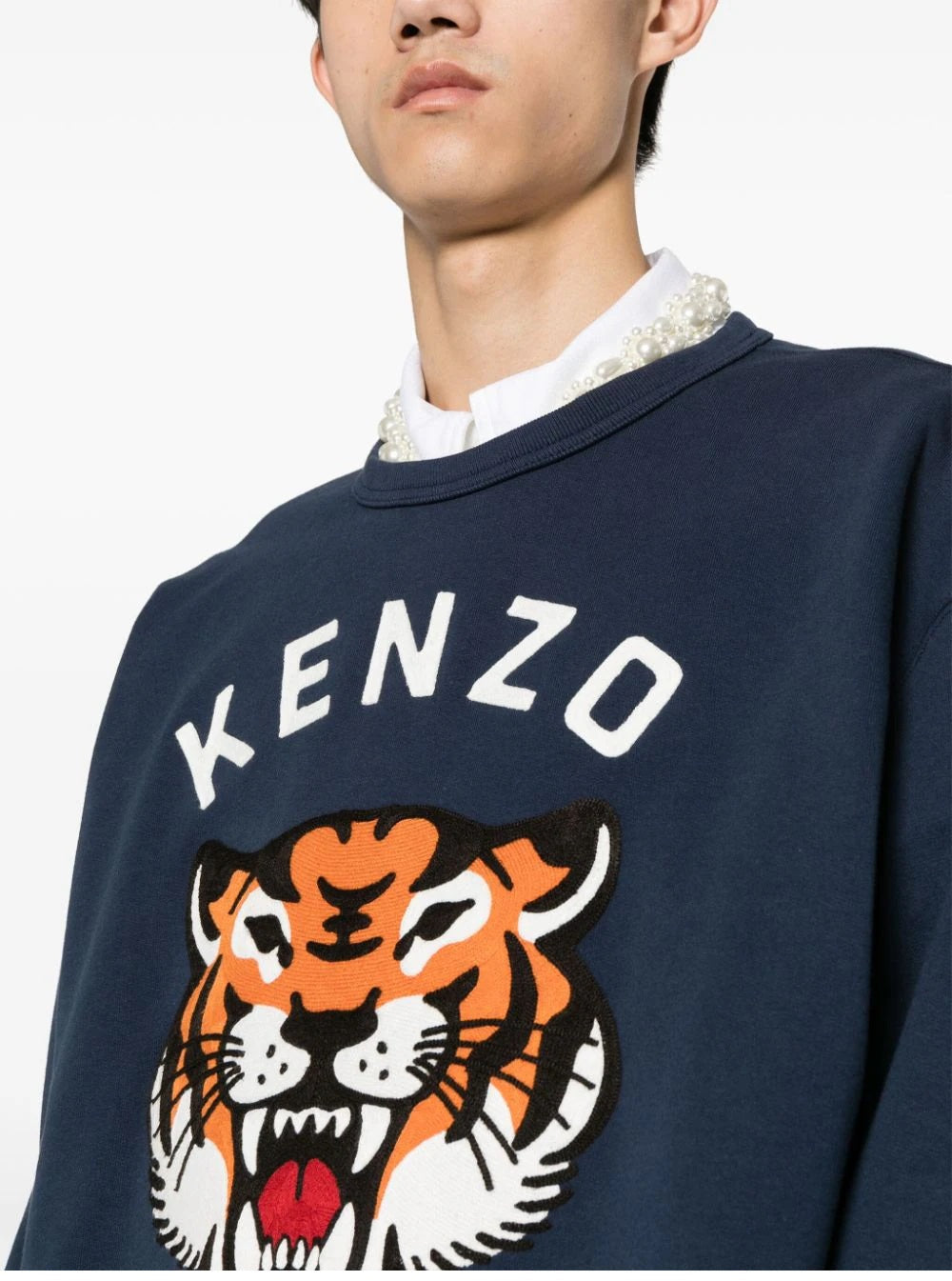 KENZO-OUTLET-SALE-Sweatshirts BLAU-ARCHIVIST