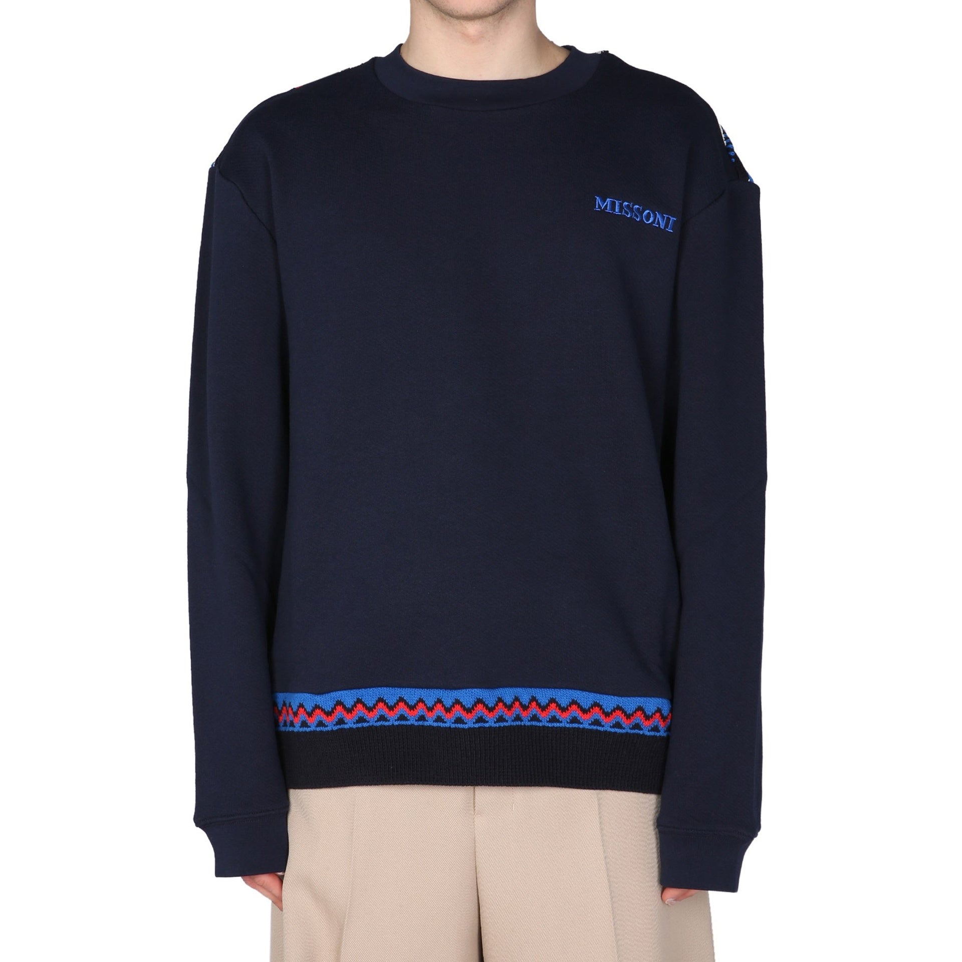 MISSONI-OUTLET-SALE-Sweatshirts BLAU-ARCHIVIST