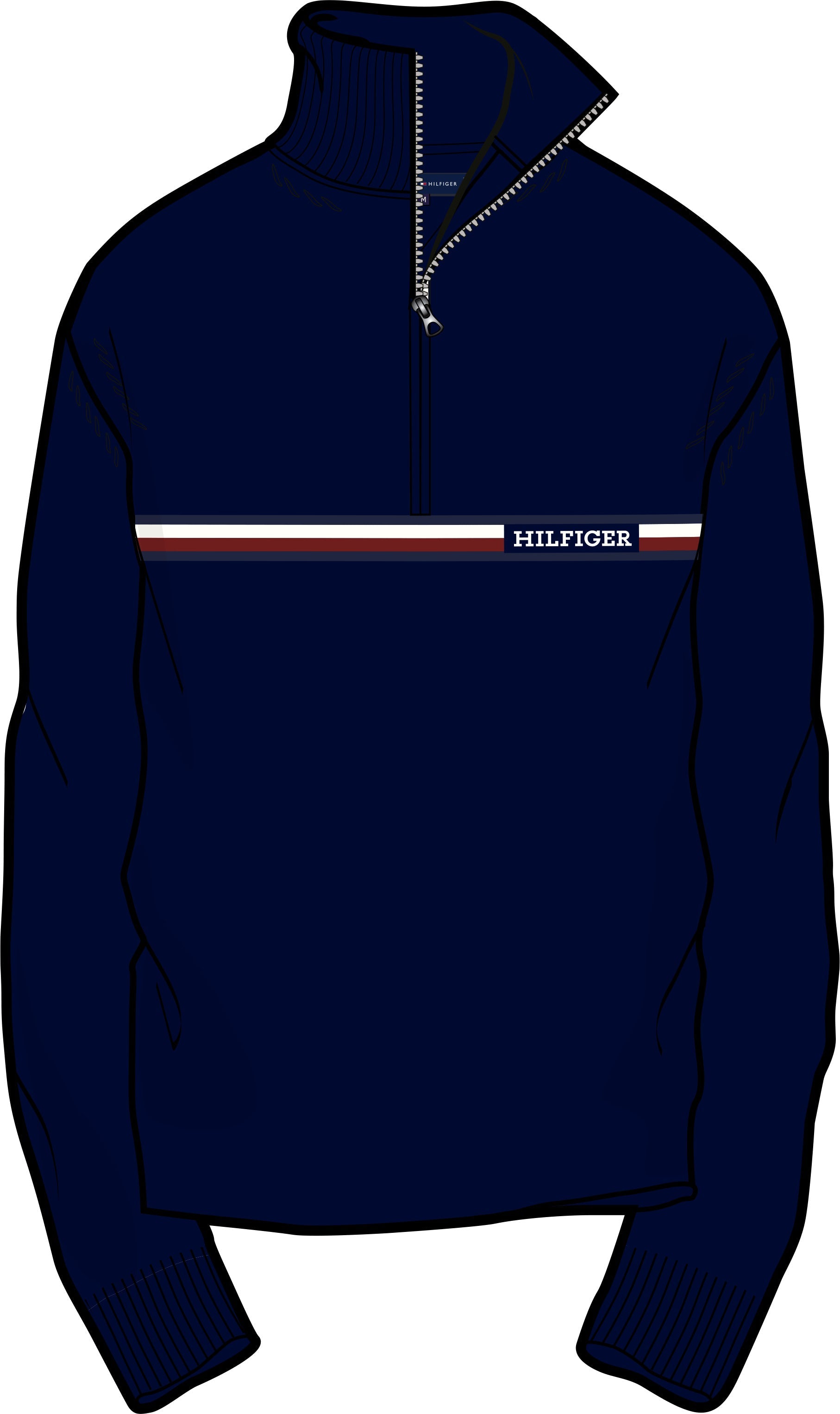 TOMMY HILFIGER-OUTLET-SALE-Sweatshirts BLAU-ARCHIVIST