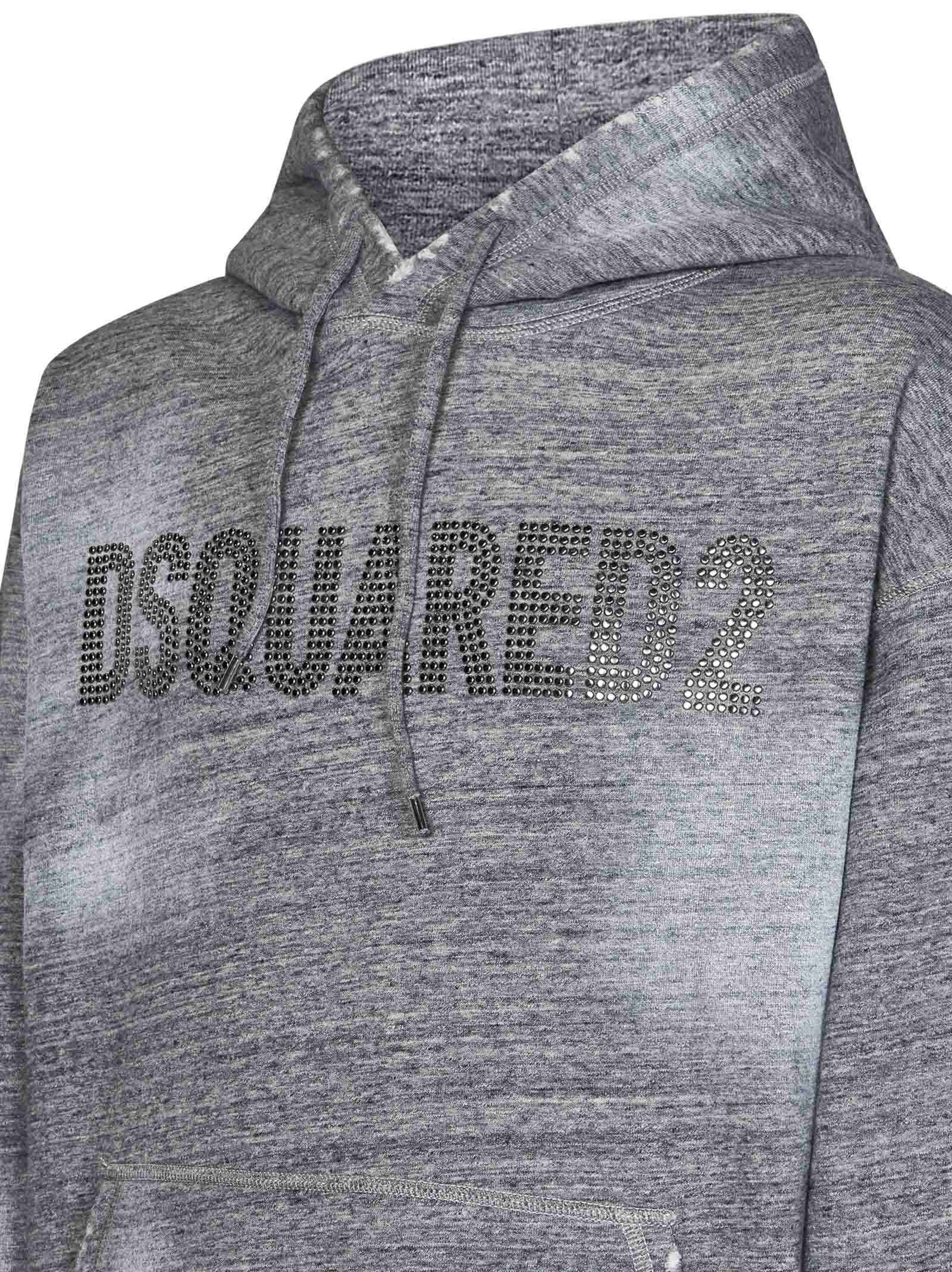 DSQUARED2-OUTLET-SALE-Sweatshirts GRAU-ARCHIVIST