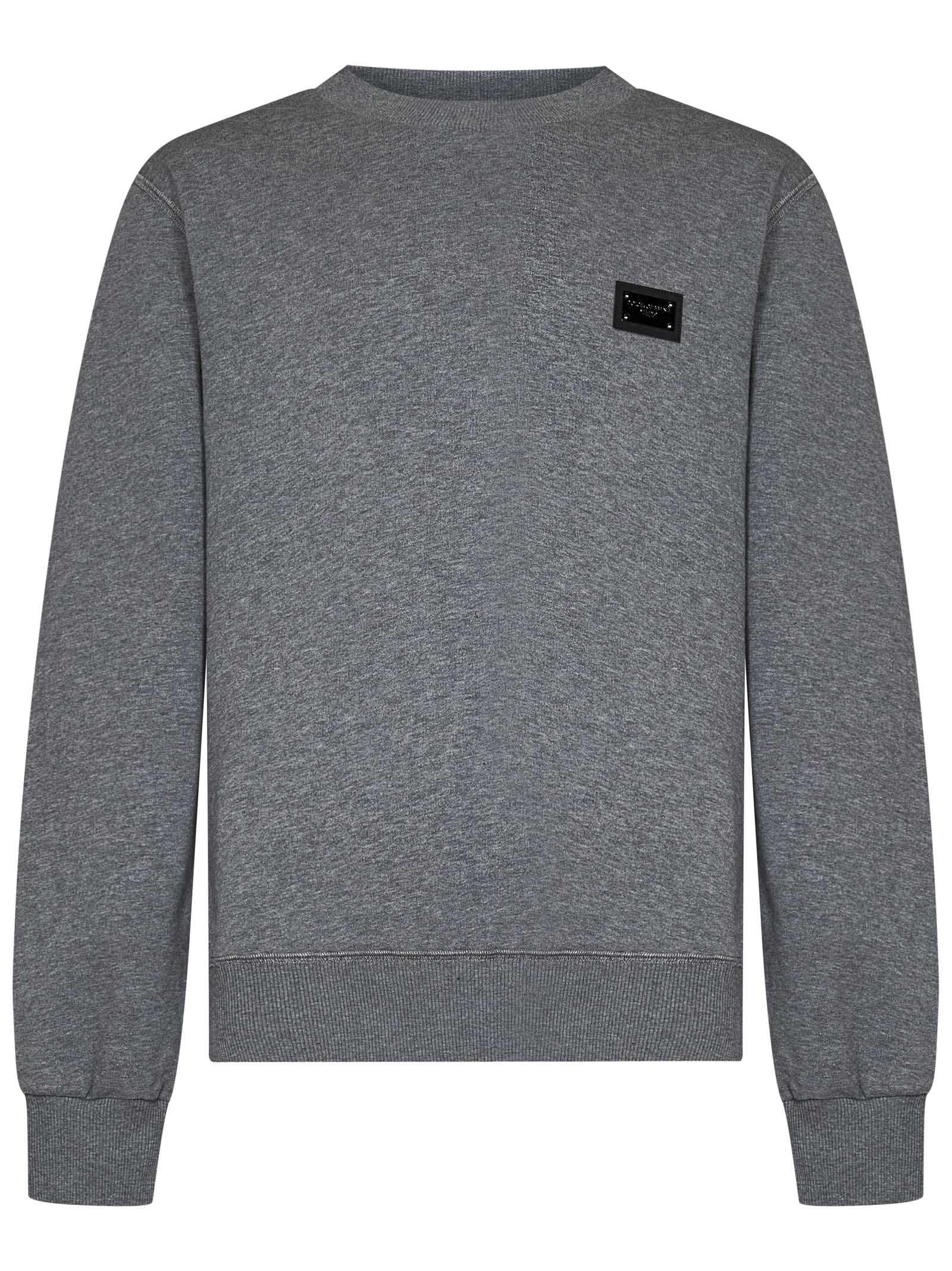Dolce & Gabbana-OUTLET-SALE-Sweatshirts GRAU-ARCHIVIST