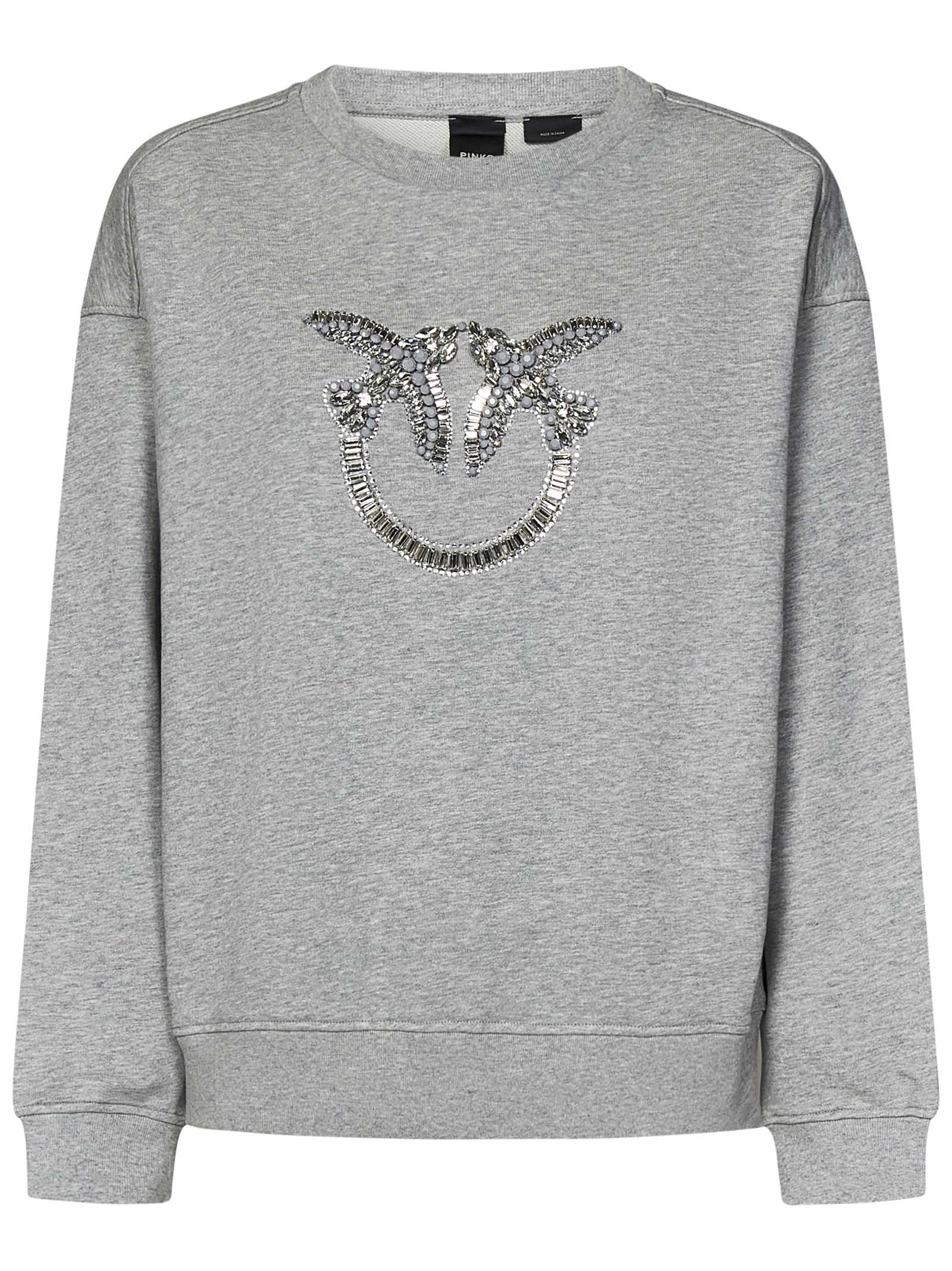 PINKO-OUTLET-SALE-Sweatshirts GRAU-ARCHIVIST