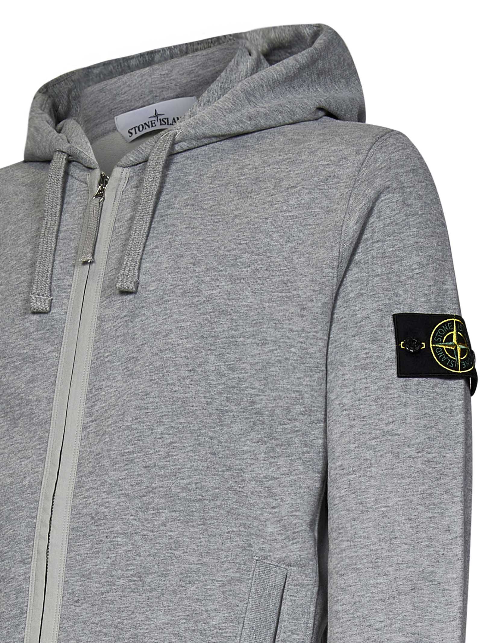 STONE ISLAND-OUTLET-SALE-Sweatshirts GRAU-ARCHIVIST