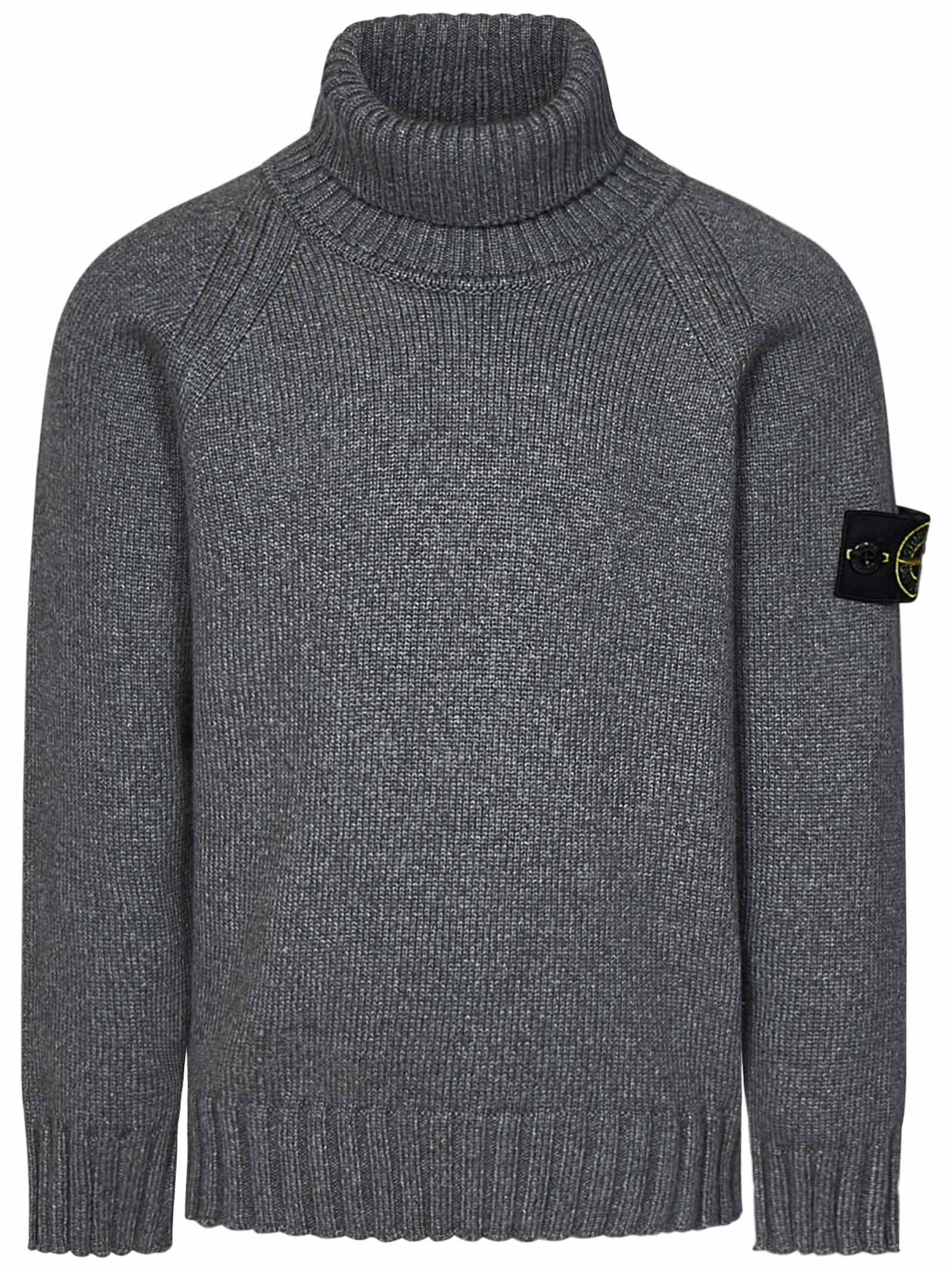 STONE ISLAND-OUTLET-SALE-Sweatshirts GRAU-ARCHIVIST