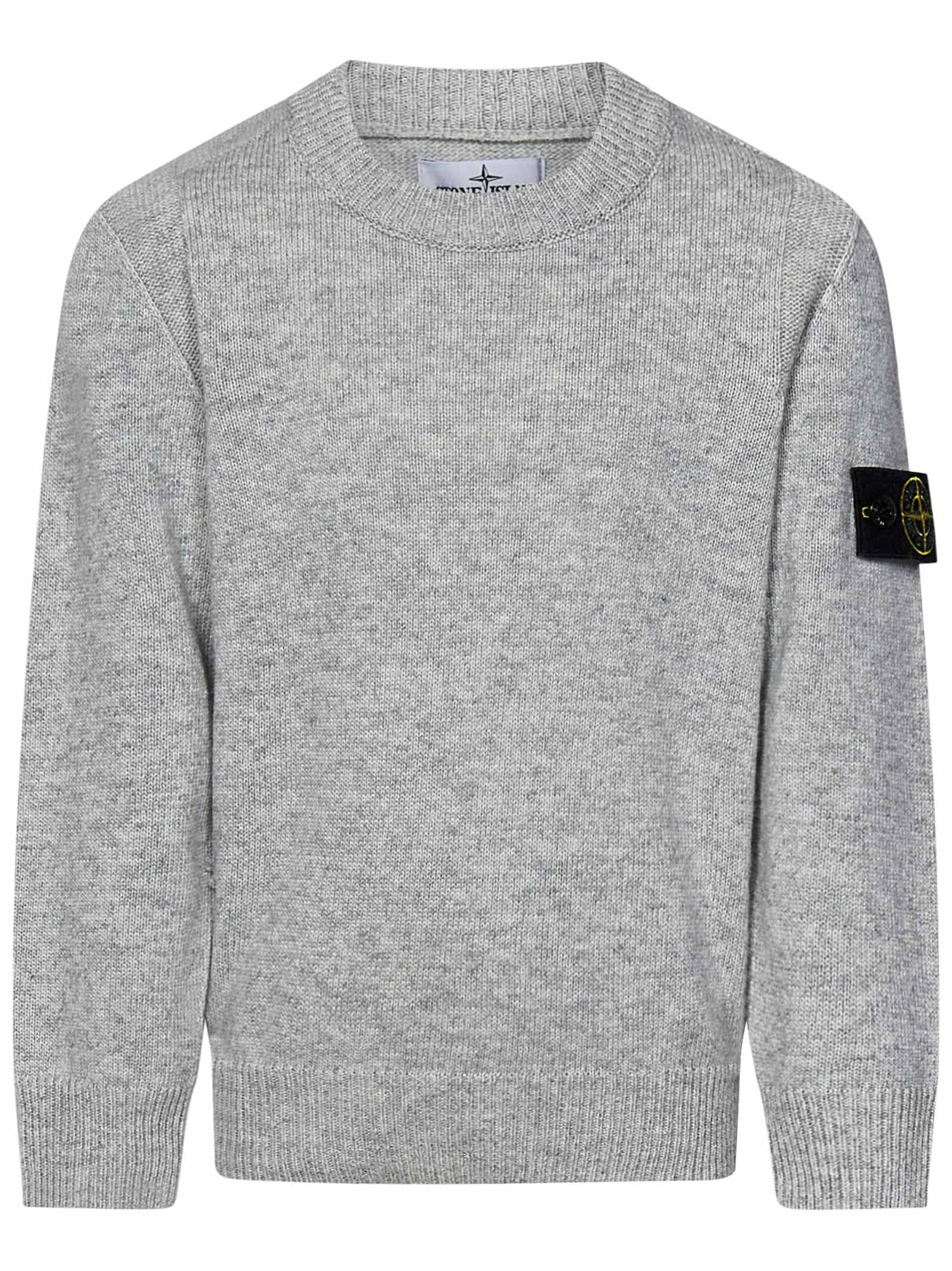 STONE ISLAND-OUTLET-SALE-Sweatshirts GRAU-ARCHIVIST