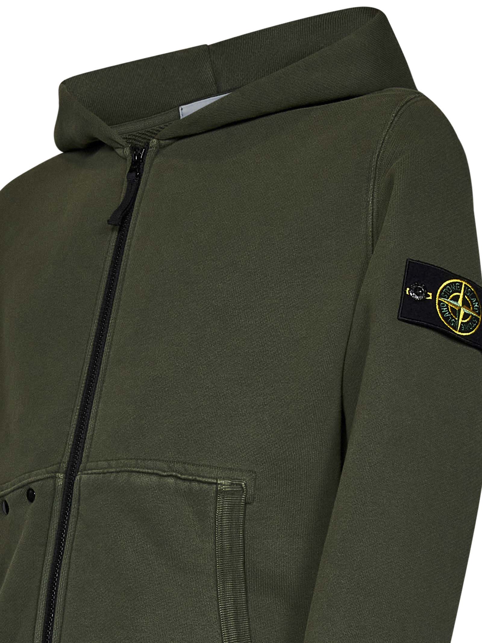 STONE ISLAND-OUTLET-SALE-Sweatshirts GRÜN-ARCHIVIST