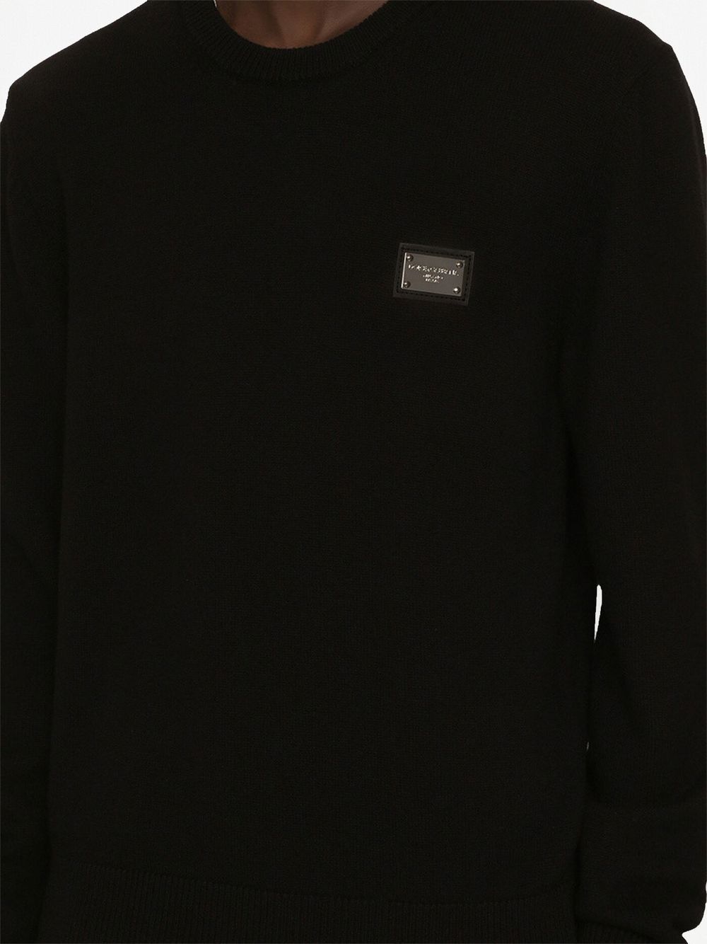 DOLCE & GABBANA-OUTLET-SALE-Sweatshirts SCHWARZ-ARCHIVIST