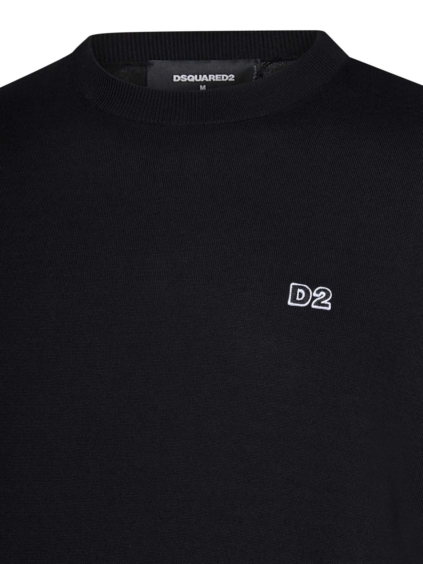 DSQUARED2-OUTLET-SALE-Sweatshirts SCHWARZ-ARCHIVIST