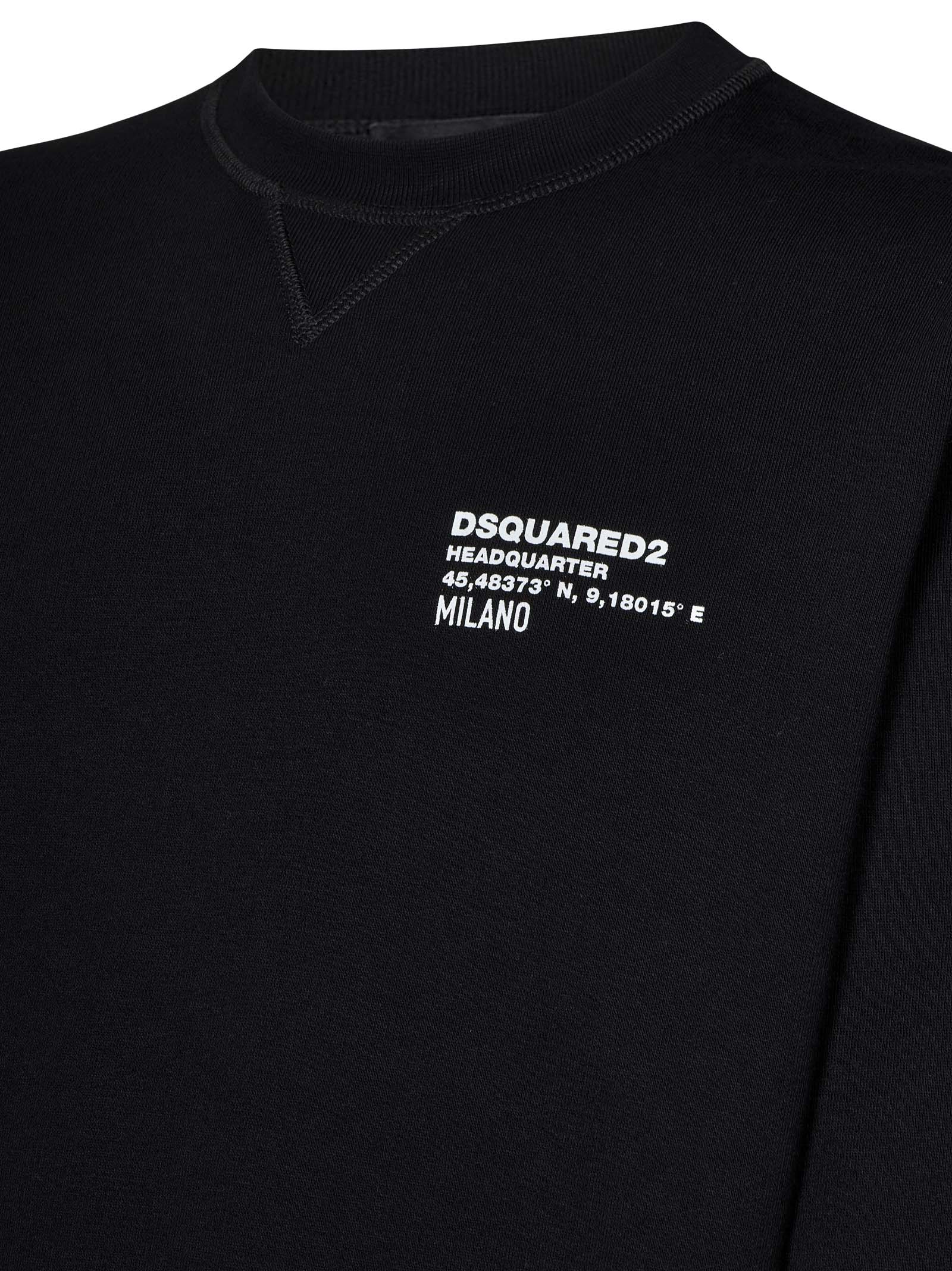 DSQUARED2-OUTLET-SALE-Sweatshirts SCHWARZ-ARCHIVIST