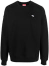 Diesel-OUTLET-SALE-Sweatshirts SCHWARZ-ARCHIVIST