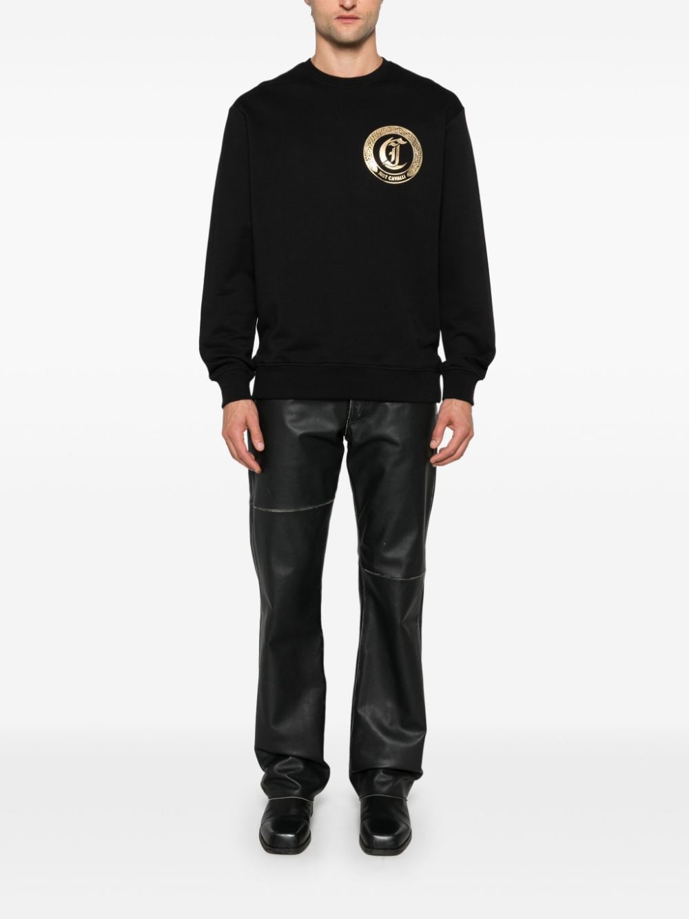 Just Cavalli-OUTLET-SALE-Sweatshirts SCHWARZ-ARCHIVIST