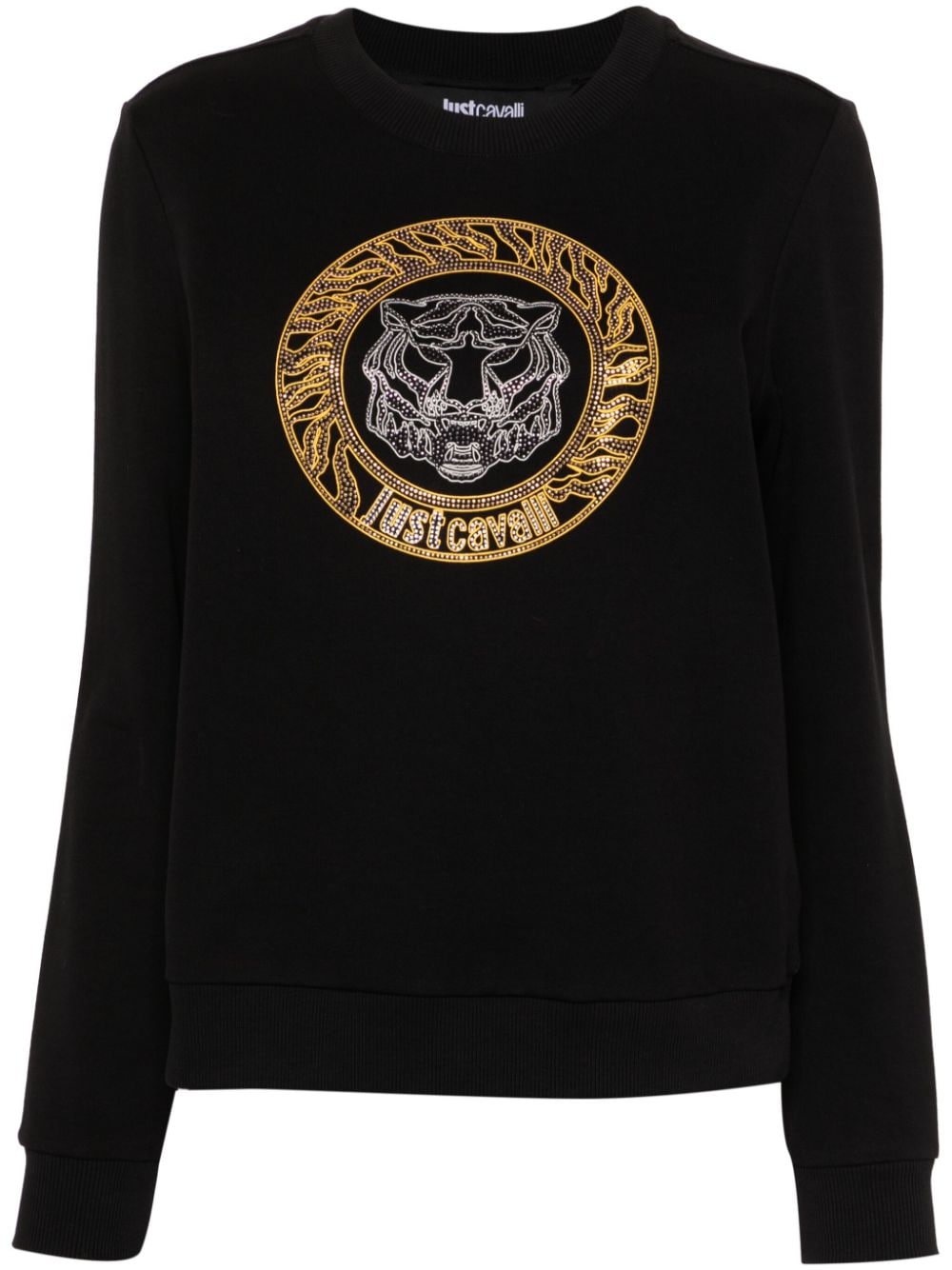 Just Cavalli-OUTLET-SALE-Sweatshirts SCHWARZ-ARCHIVIST