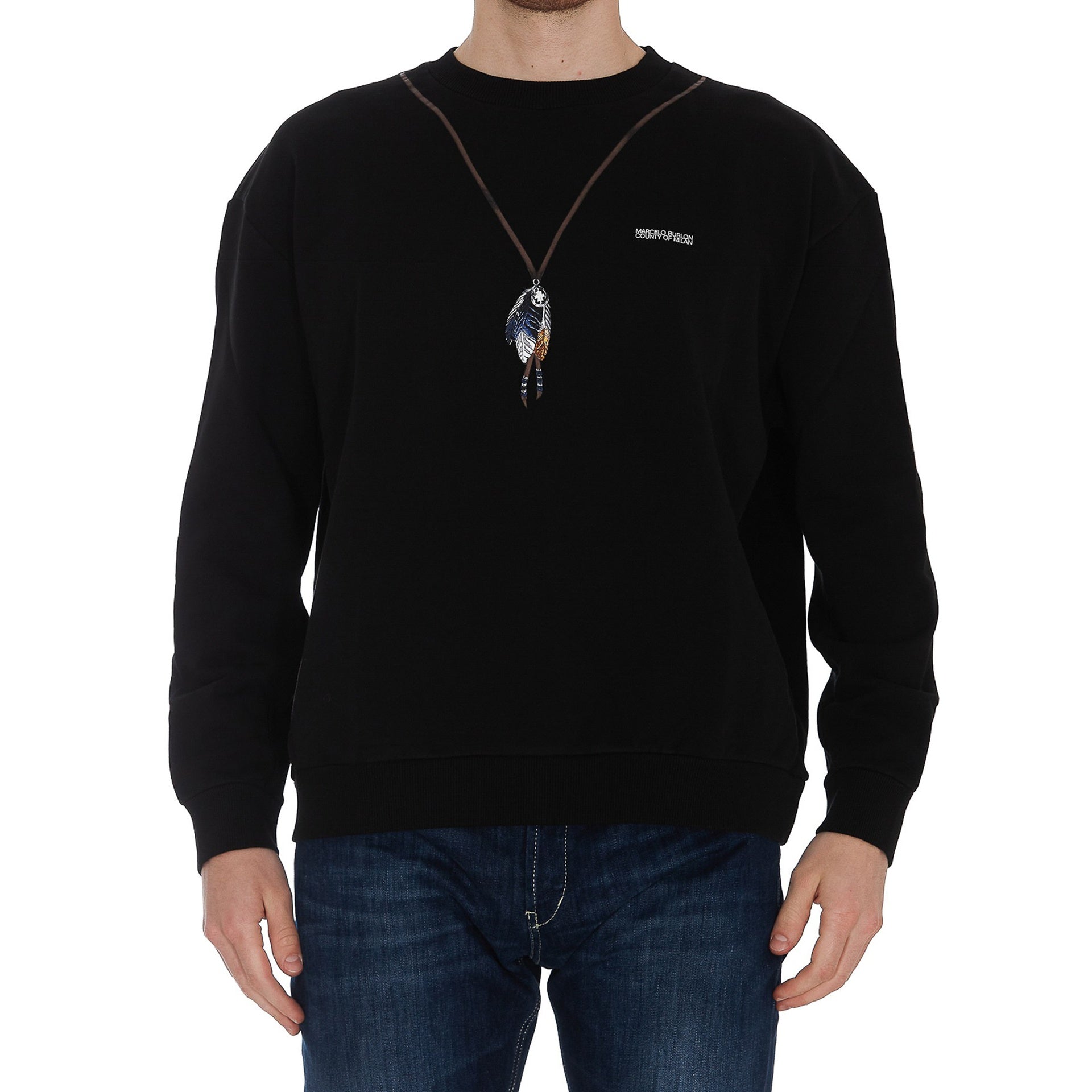 MARCELO BURLON COUNTY OF MILAN-OUTLET-SALE-Sweatshirts SCHWARZ-ARCHIVIST