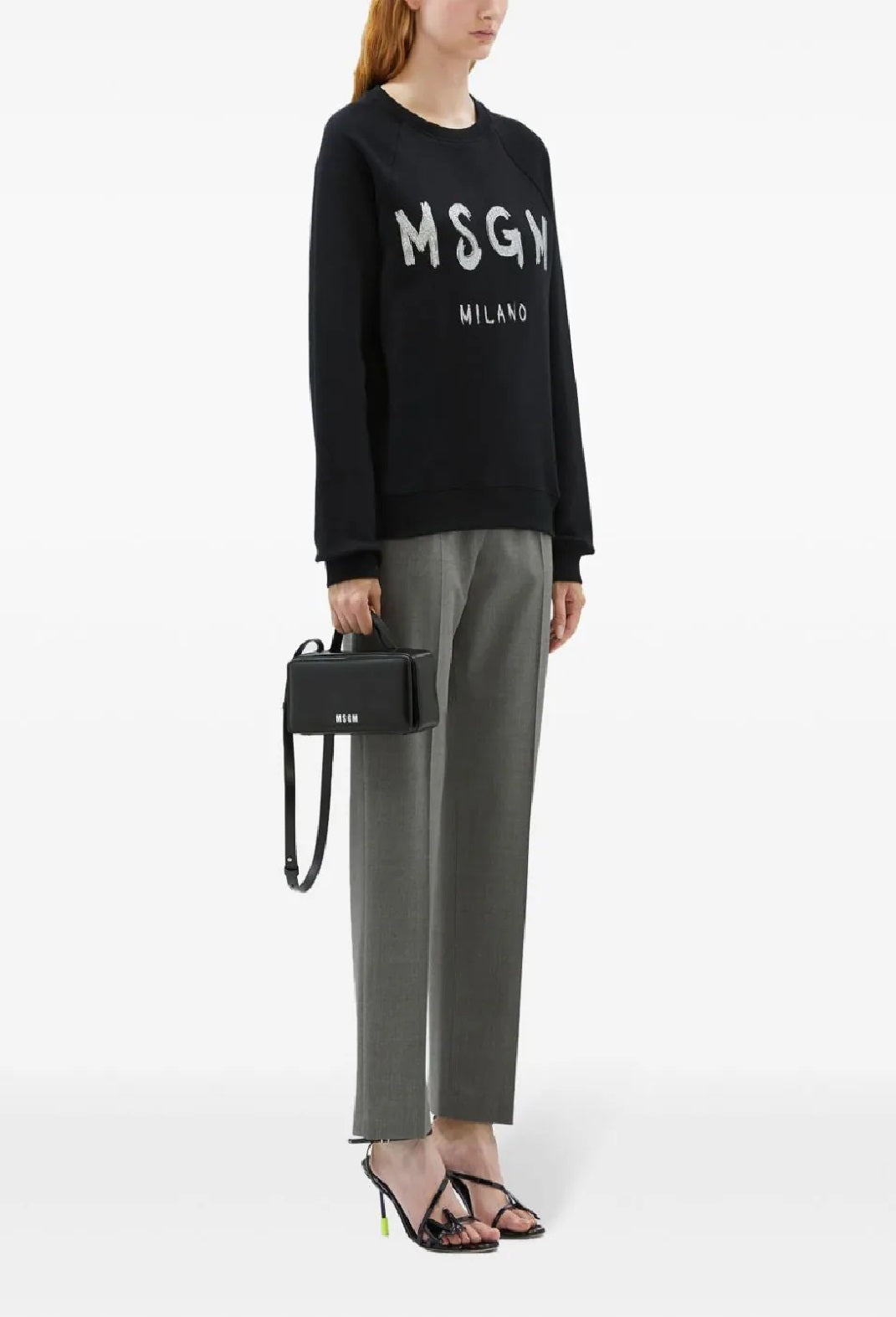 MSGM-OUTLET-SALE-Sweatshirts SCHWARZ-ARCHIVIST